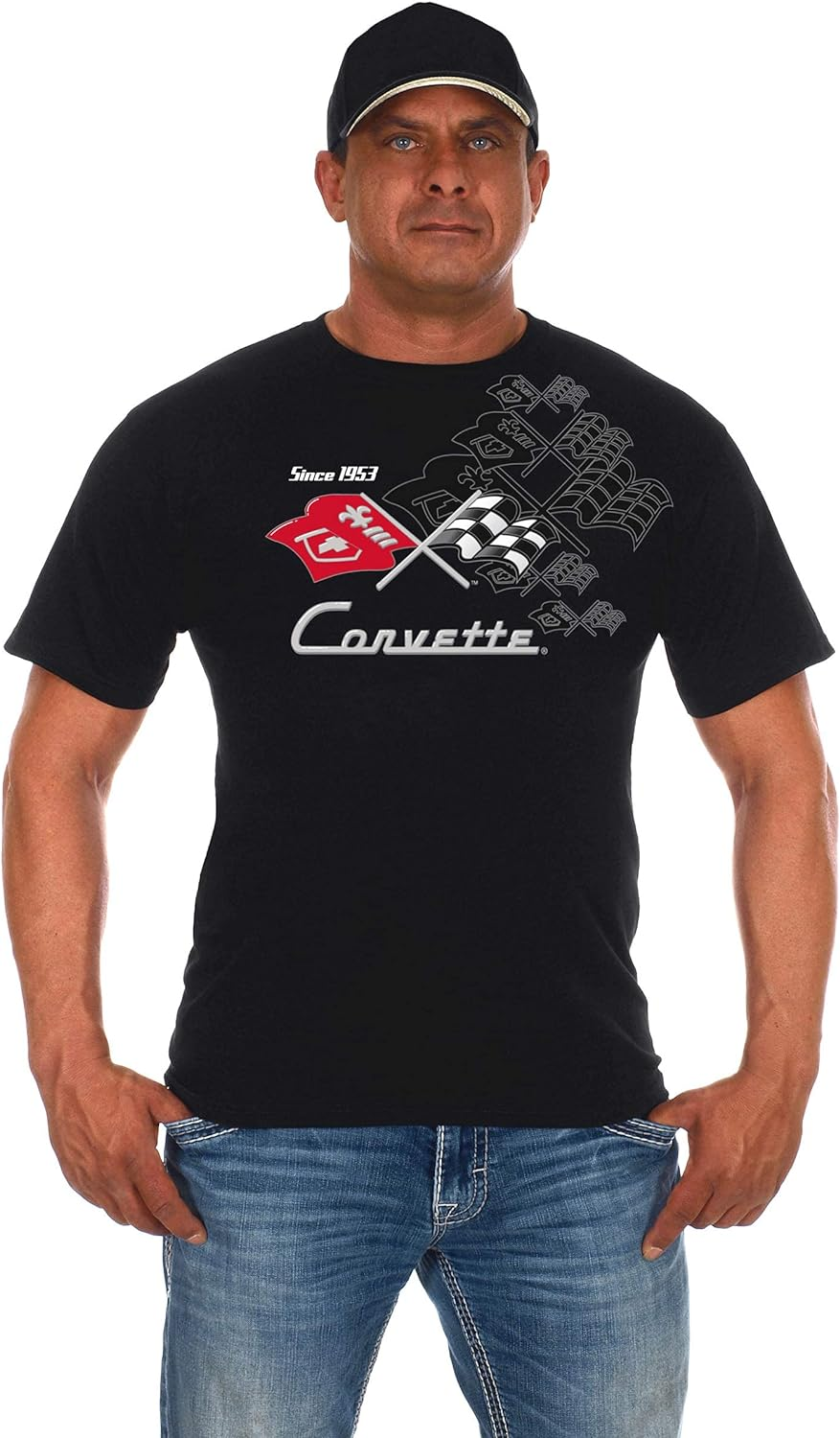 JH Design Men'S Chevy Corvette T-Shirt Collage image number 1