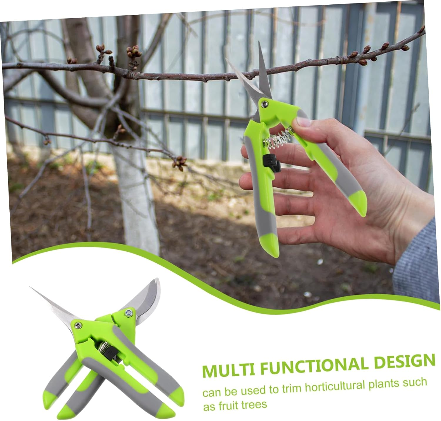 DOITOOL 2Pcs Pruning Scissors for Gardening Floral Arrangement Supplies Plant Scissors Trimming Garden Tools for Outdoor Use image number 4