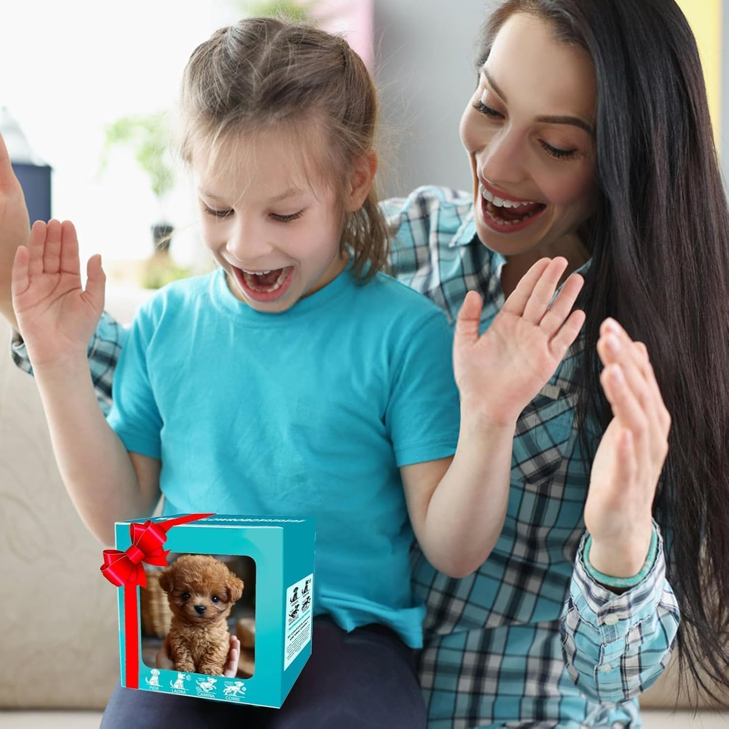 Robot Dog, 2025 New My Realistic Robotic Puppies, Adults Ai Robotic Dog, My Realistic Robot Puppy for Adults, Walking, Barking, Tail Wagging (Brown) image number 1