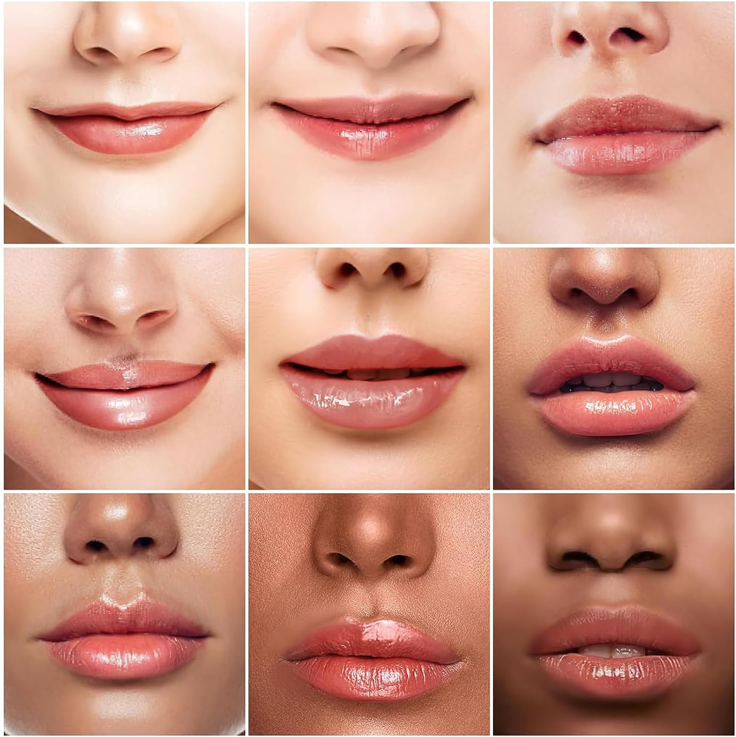 UKKQES Hydrating Lip Glow Oil, Plumping Lip Gloss, No-Sticky Transparent Moisturizing Lip Balm, Natural Lip Plumper Gloss Make Lips Fuller and Moisturizing 06