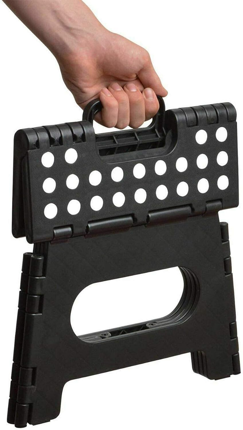 Portable Flat Folding Step Stool Ladder Non Slip Caravan Camping Seat Chair 22/39CM (M/H 22Cm X W 29Cm X D 22Cm) image number 2