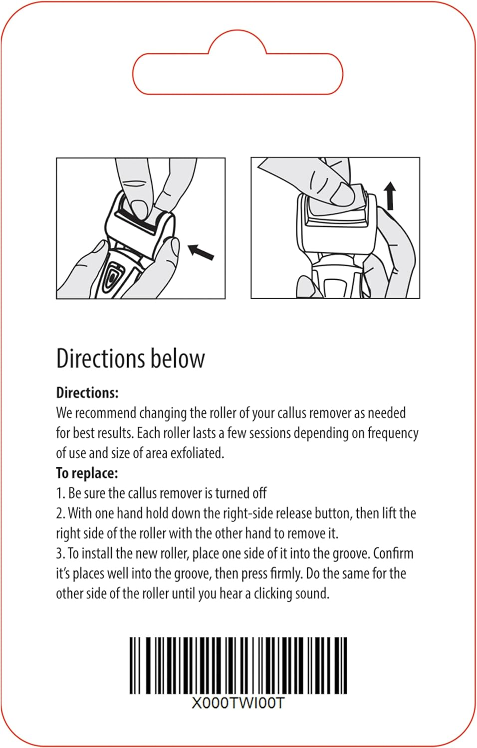 Own Harmony Extra Coarse 3 Refill Rollers Best Fit for Electric Callus Remover CR900 for Men - Pedicure File Tools Foot Care - Replacement Refills 3 Pack - Men'S - Extra Coarse image number 5