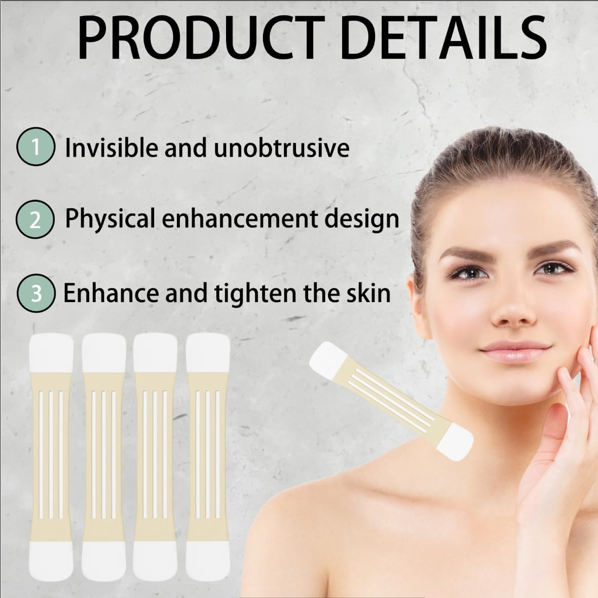 20 Pieces Face Tape for Wrinkles, Neck Tape Lifting Invisible Behind, Neck Lift Tape for Tightening