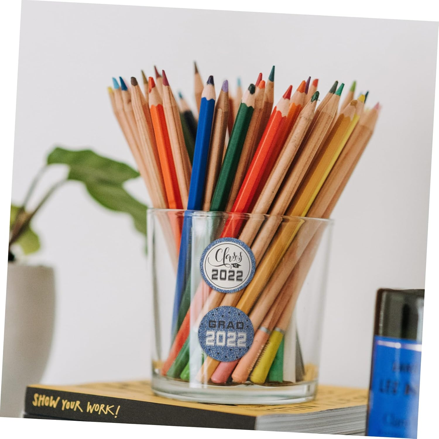 BUTIFULSIC 15Sheets Graduation Cake Stickers Self-Adhesive Labels for Cake Bags Envelopes and Fun Graduation Design for Celebrations for Party Decorations and Personalization image number 5