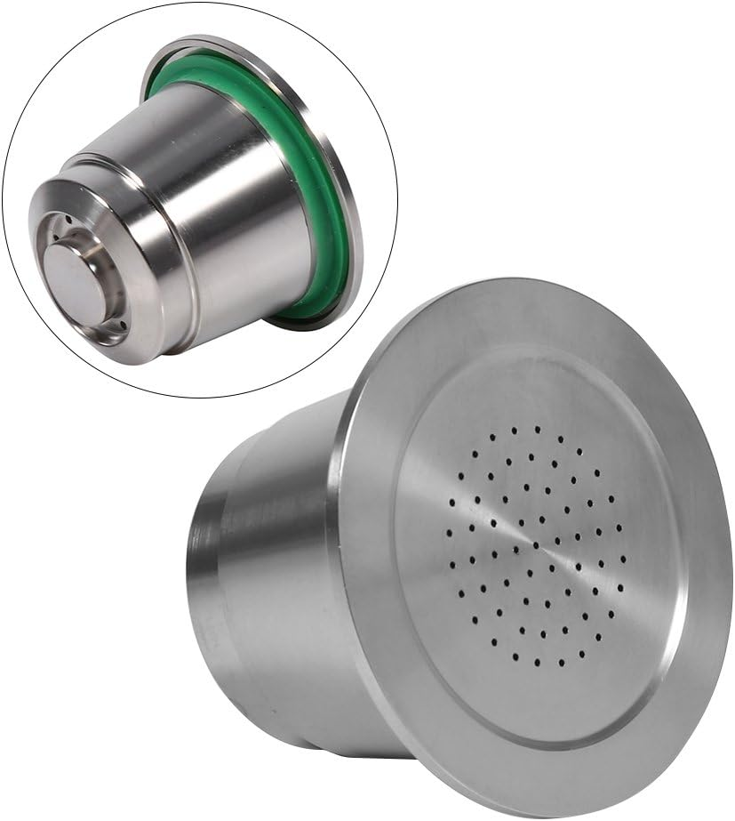 Lazmin112 Reusable Coffee Capsule with Spoon Refillable Coffee Pods for Espresso Compatible with Nespresso Machines image number 3