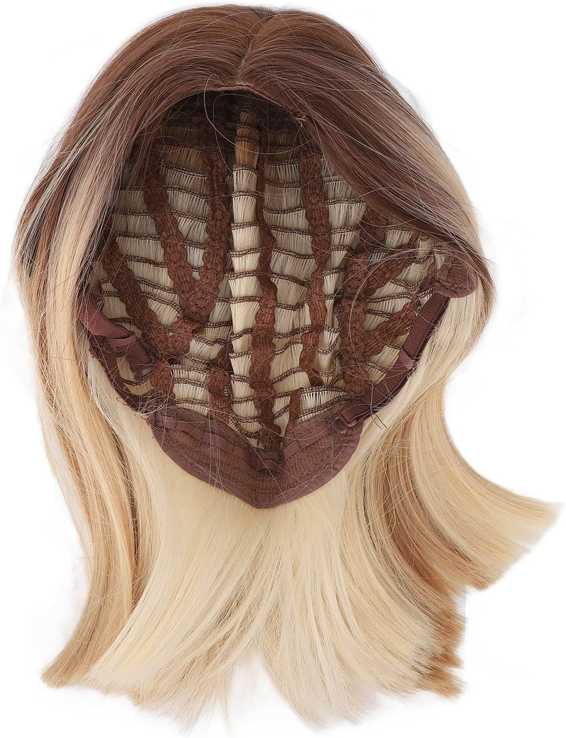 Light Brown Wig, Shoulder Length Wigs for Women, Bob Brown Wig, Soft and Comfortable, Straight Synthetic Hair Wigs, Short Brown Wigs for Women Middle Part Wigs for Daily