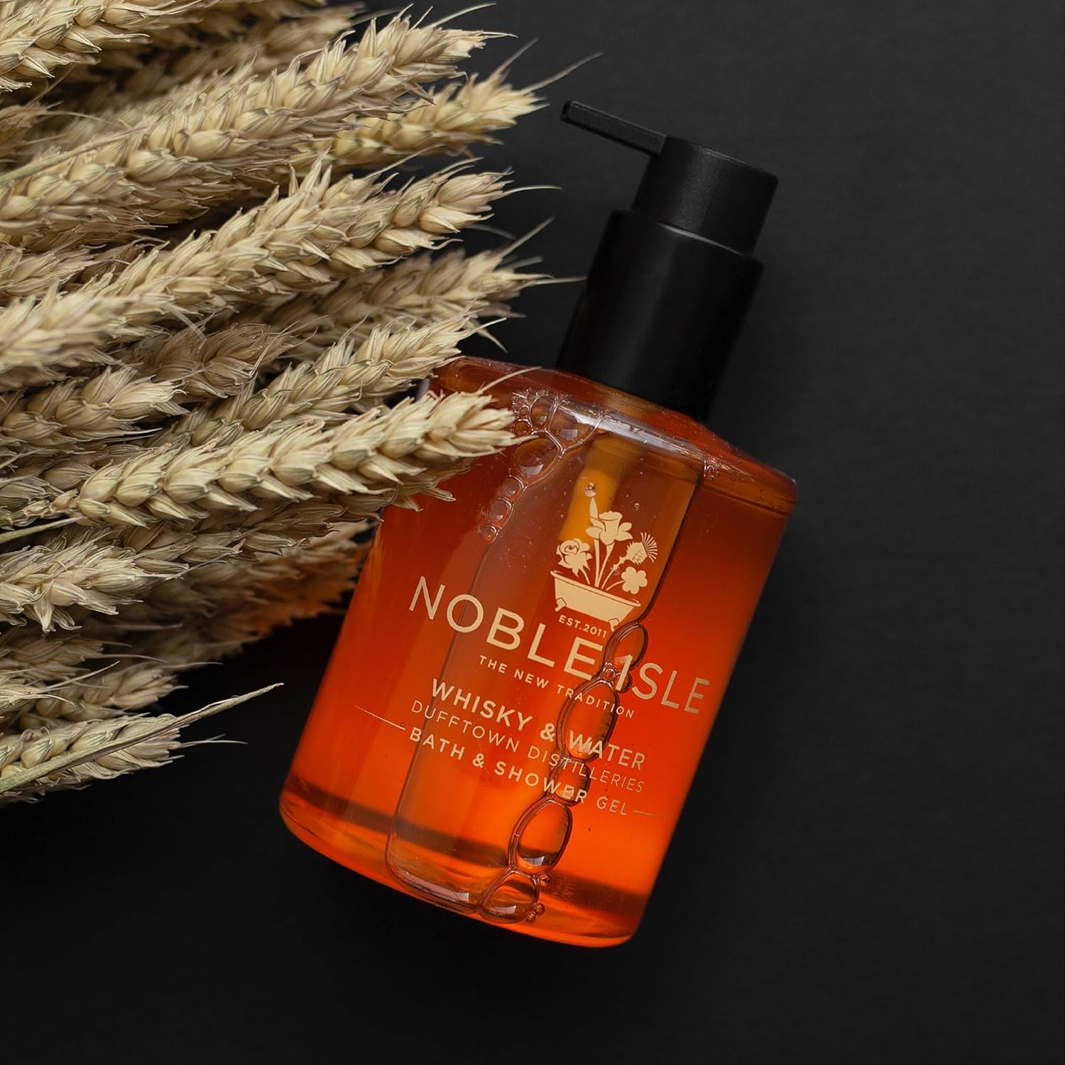 Noble Isle Whiskey & Water Bath & Shower Gel | Luxury Mens Body Wash with Fine British Fragrance Oils | Vegan Body Wash & Paraben Free Body Wash (8.45 Oz) image number 2