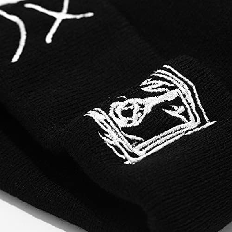Fashion Autumn Winter Warm Beanie Hats Embroidery Cotton Caps Men Women Knitted Hip Hop Hats image number 2