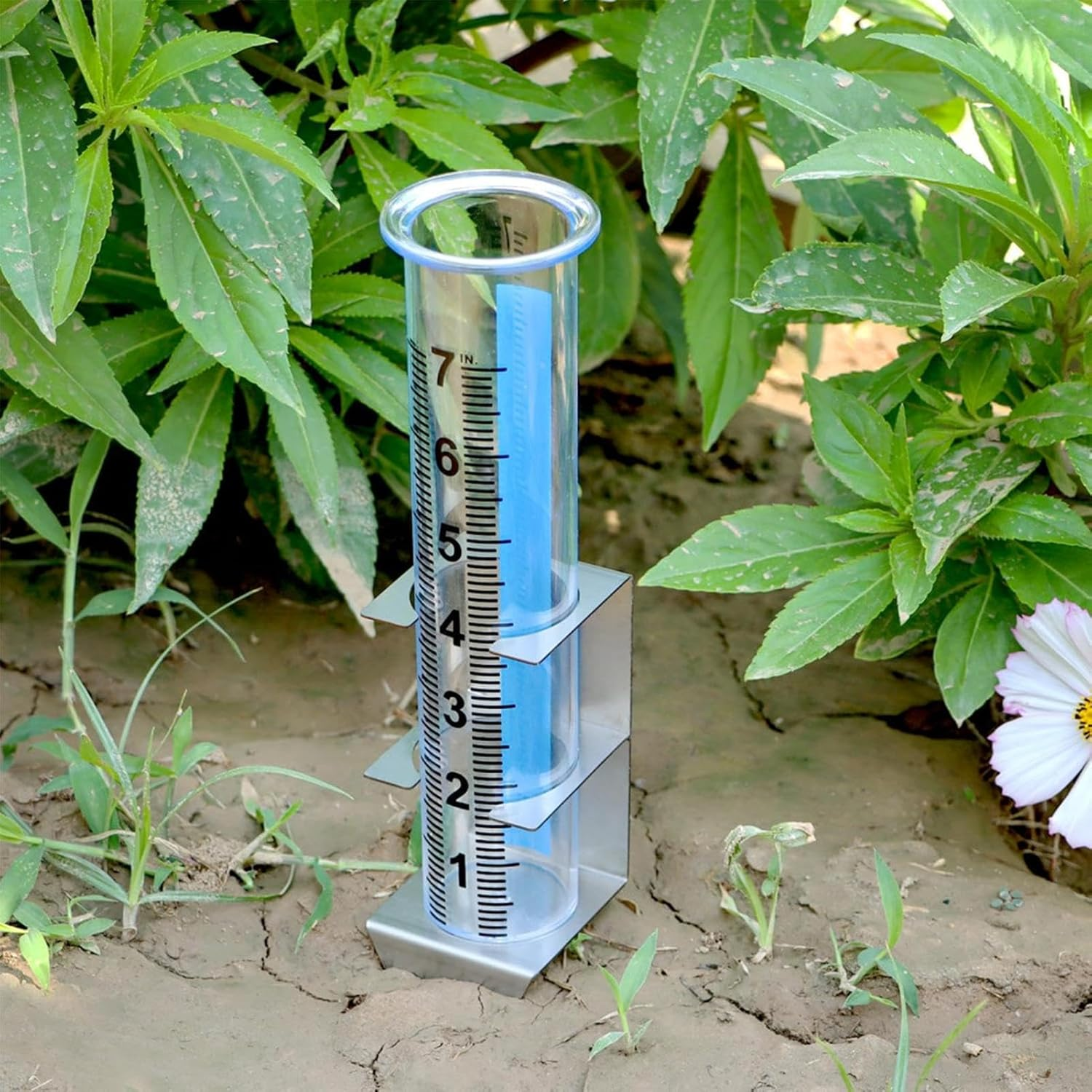 Digital Rain Gauge, Wireless Rain Gauge with Stake, Rain Water Catcher, Snow Gauge for Lawns, Reusable Garden Rain Gauge, Patio Rainfall Measurement Tool, Lawn Rain and Snow Gauge image number 3