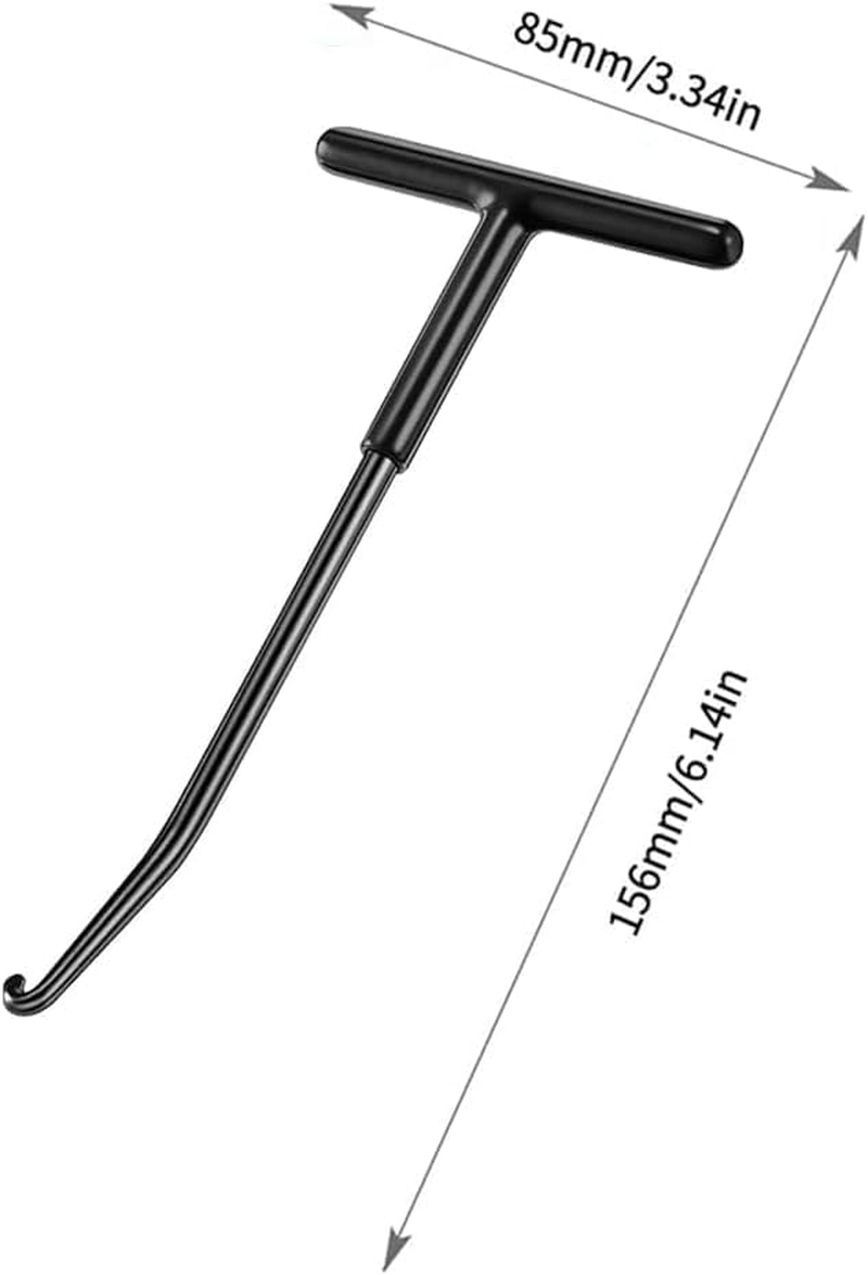 Motorcycle Exhaust Spring Hook, 2 Piecest Shaped Handle Exhaust Pipe Spring Puller Installer Hooks Tool with Rubber Coating for Motorcycle Vehicle Springs Removal, Installation, Adjustment image number 3