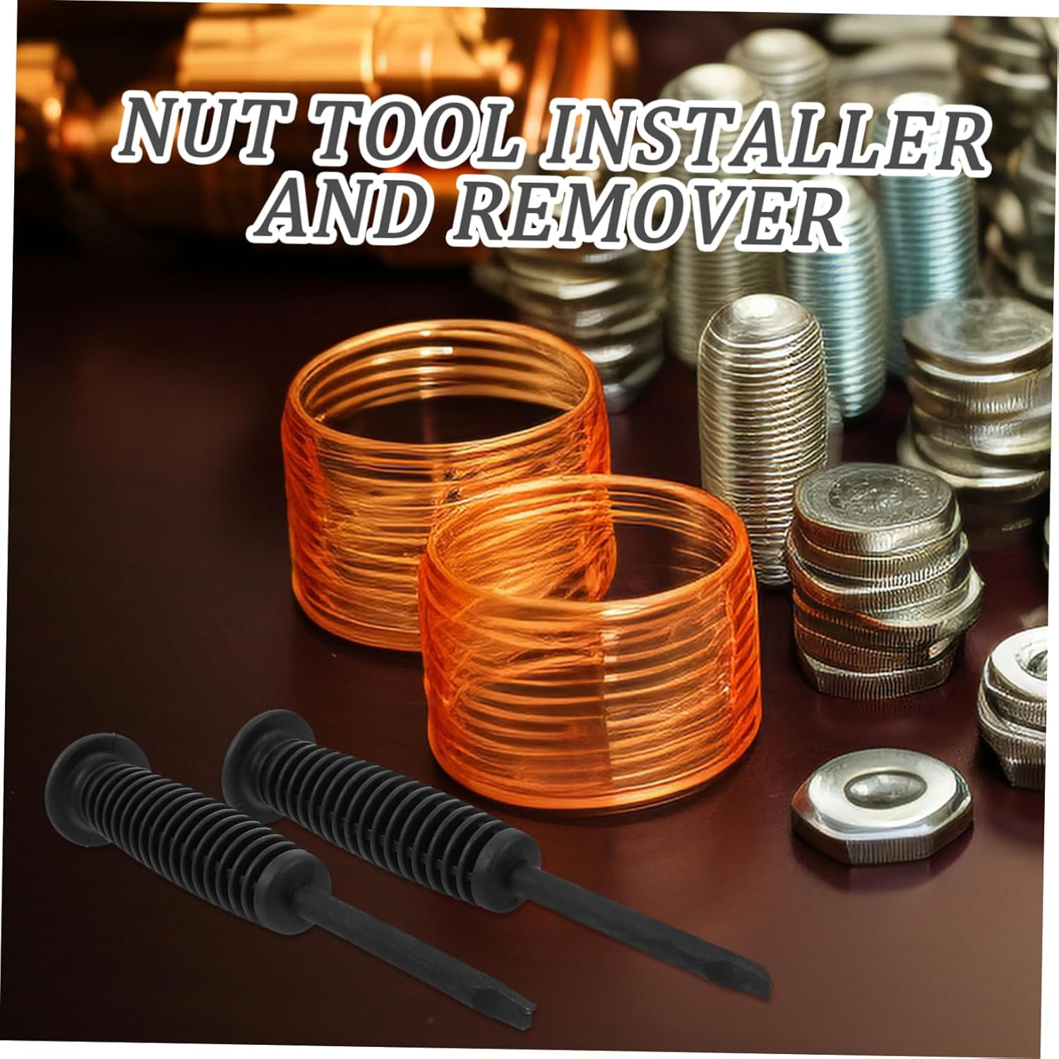 COSMEVIVI 2Pcs Car Axle Nut Tool Car Maintenance Tool Nut Installer and Remover for Automotive Repair image number 5