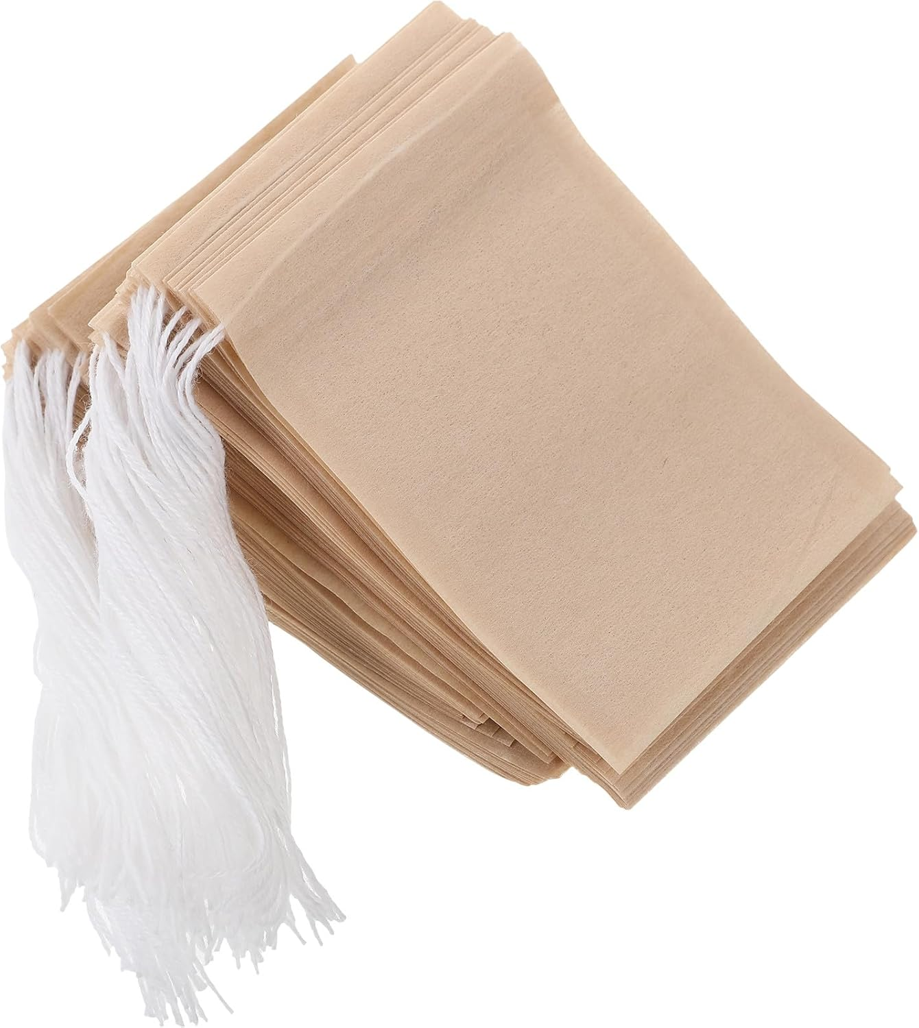 GAROZATION 100Pcs Disposable Tea Filter Bags with Drawstring Lightweight Infuser for Loose Leaf Tea Coffee Chinese Medicine Convenient Use Sachets for Brewing and Storage image number 3