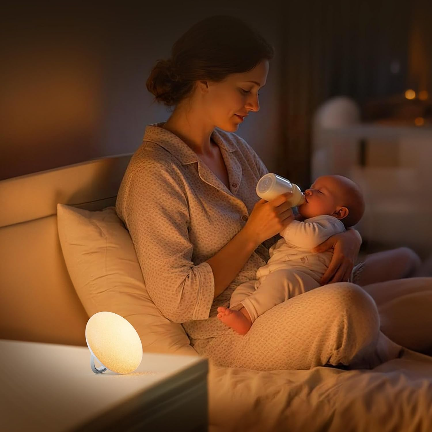 Night Light, Timer & Stepless Dimming, Portable Hanging Design for Breastfeeding, Kids Bedroom & Travel, Eye-Caring Night Light for Baby 3 Light Modes (Warm White/Amber/Red) image number 5