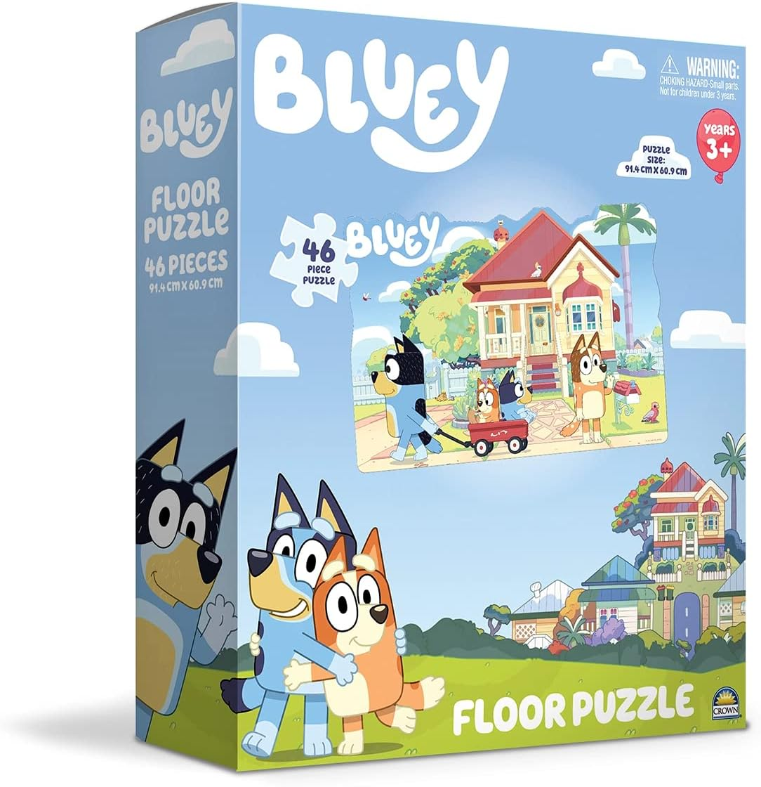 Crown Bluey Jigsaw Puzzle Set (46 Pieces)