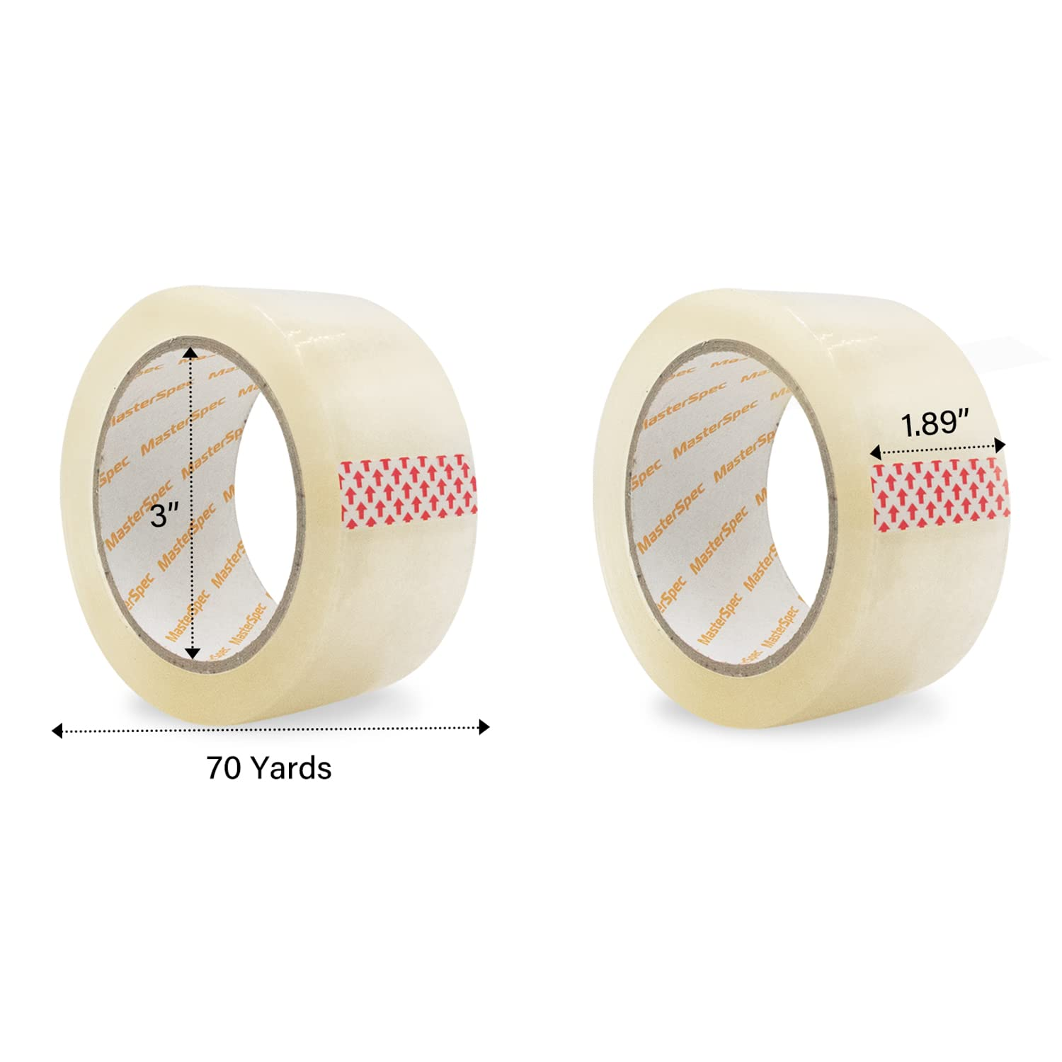 Masterspec Clear Packing Tape 6 Rolls, 450M Total Length, 48Mm X 75M image number 3