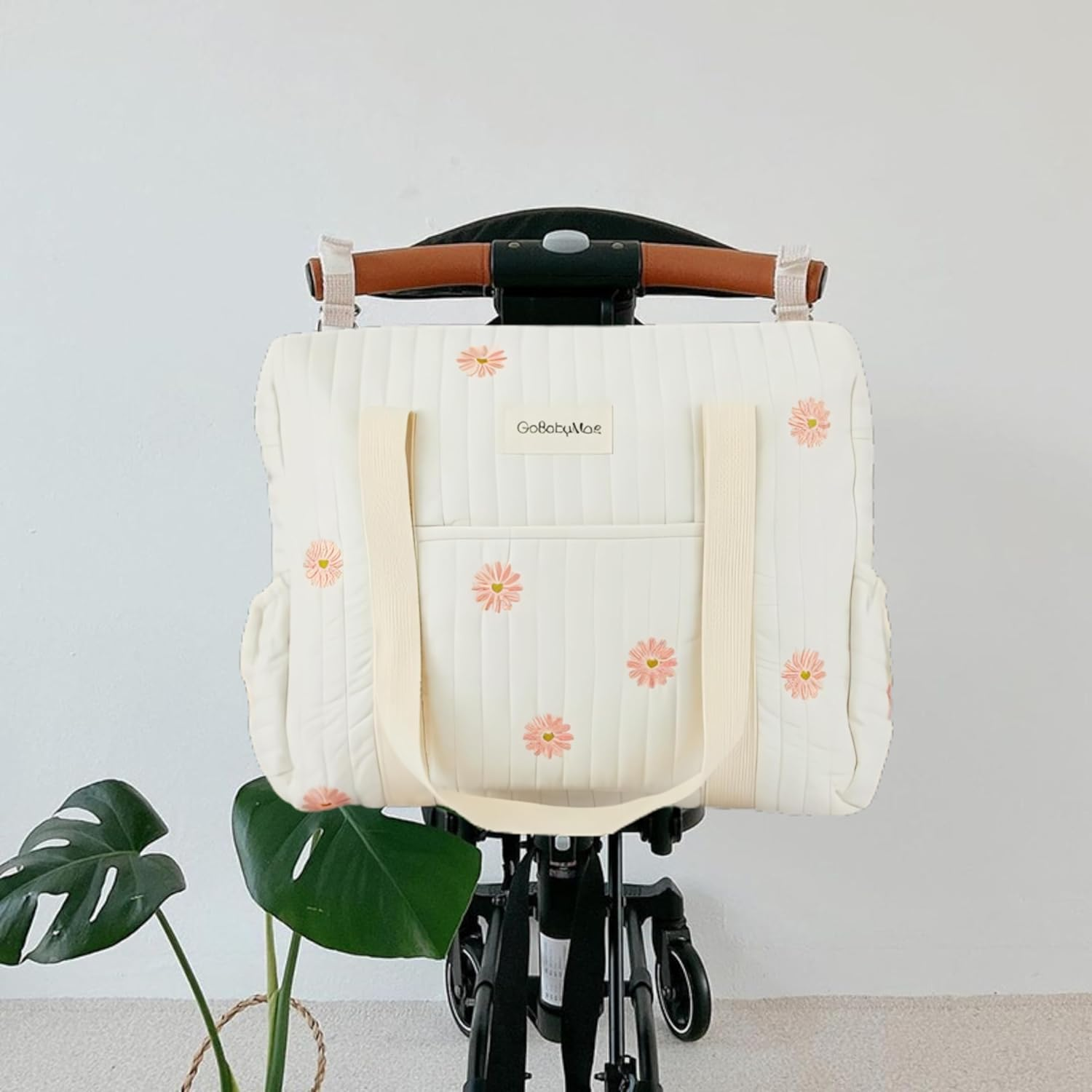 GOBABYMART Diaper Bag Tote, Maternity Bag, Travel Diaper Tote, Multifunction Baby Bag, Baby Nappy Bags, Messenger Bag image number 5