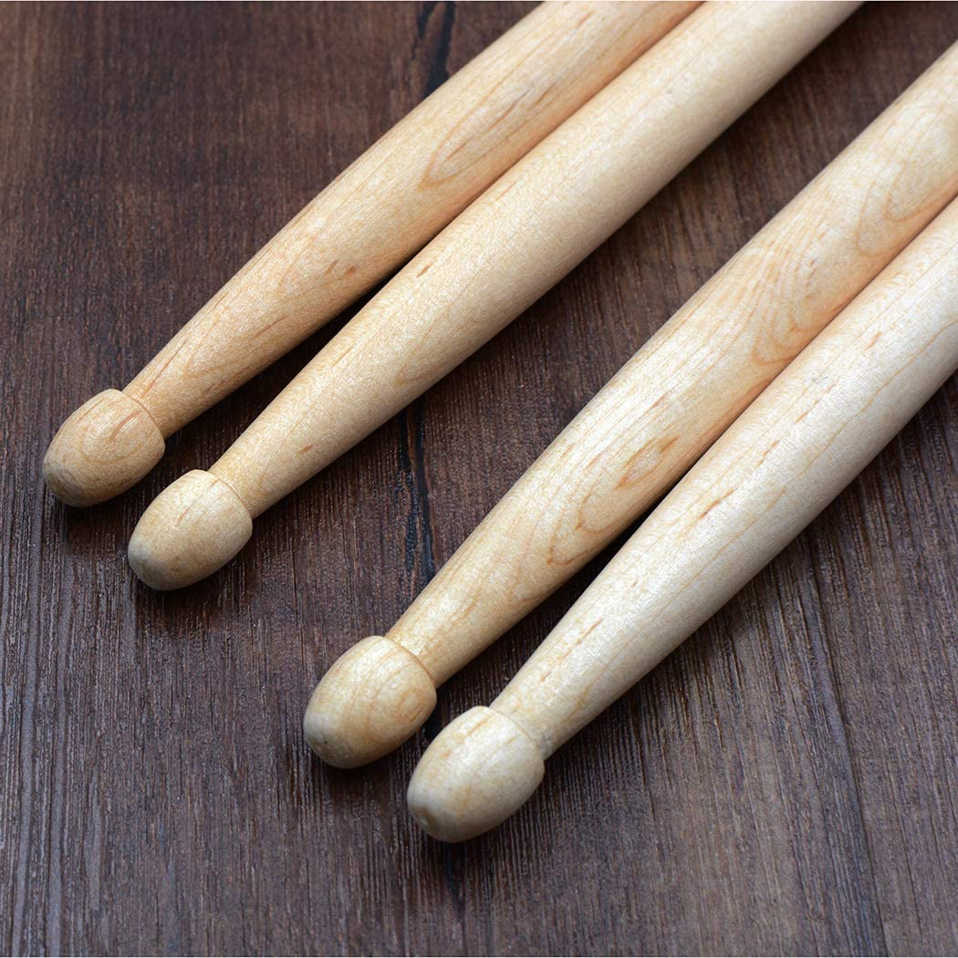 Drum Sticks 5A Wood Tip Drumstick (1 Pair Maple) image number 1