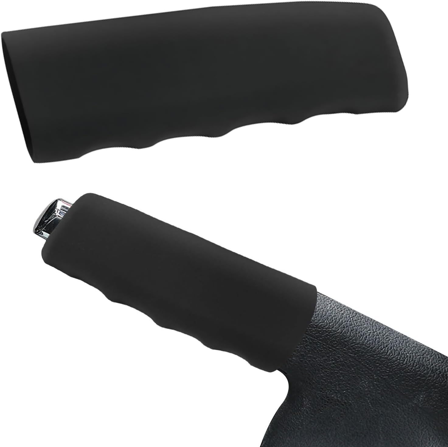 MAEZOE Car Handbrake Cover, 12.2 Cm Anti-Slip Silicone Comfort Trim Cover with Finger Ripples, Parking Brake Lever Decorative Protector for Truck SUV, Car Accessories image number 1