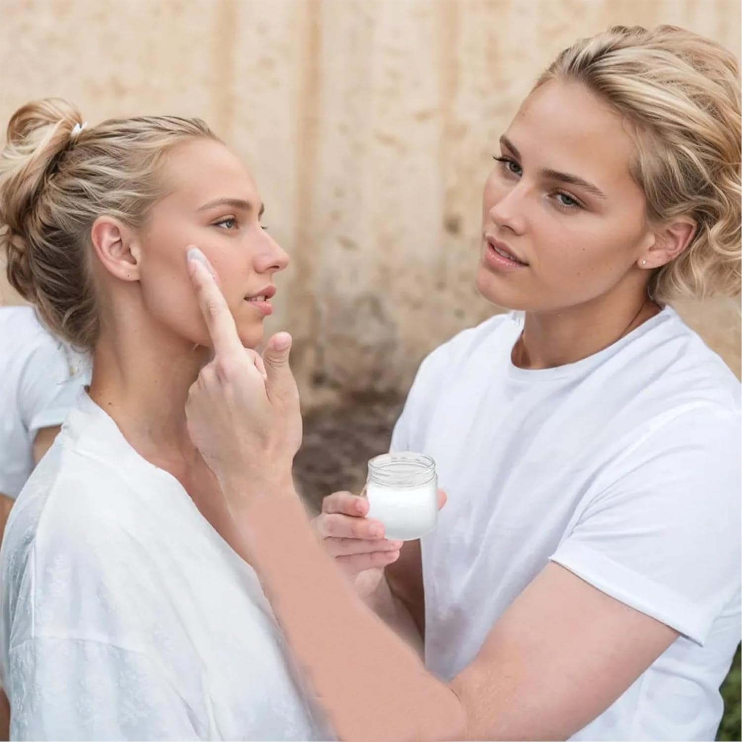 Jotia 4Pcs 120Ml Clear Container with Lids, Plastic Pot Jars round Clear Leak Proof Plastic Cosmetic Container Jars with White Lids, Wide Mouth Plastic Jar for Travel Storage, Eye Shadow, Nails image number 5