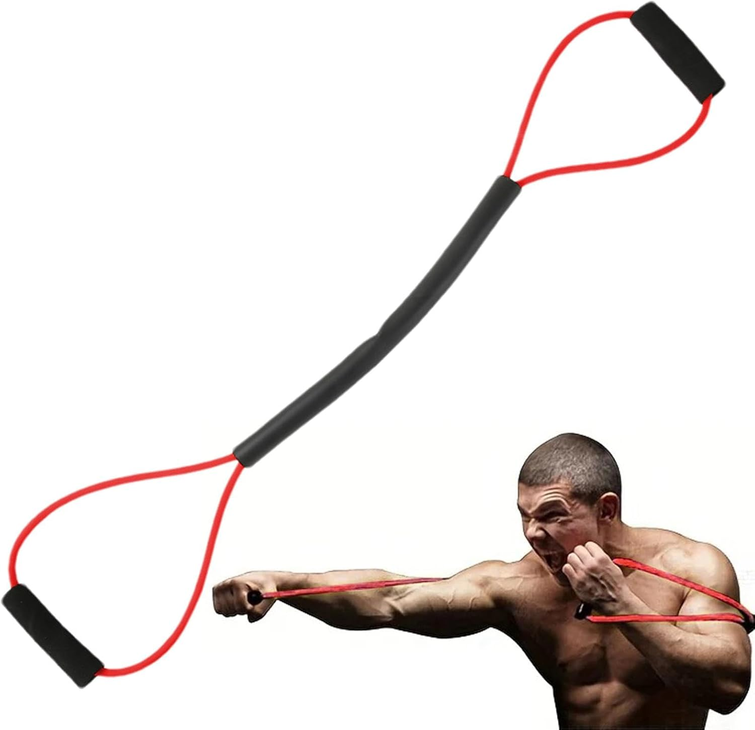 Boxing Training Equipment | Boxing Resistant Pull Rope - Strength Training Pull Rope with Comfort Handles, Agility Training Pulling Rope for Men and Women