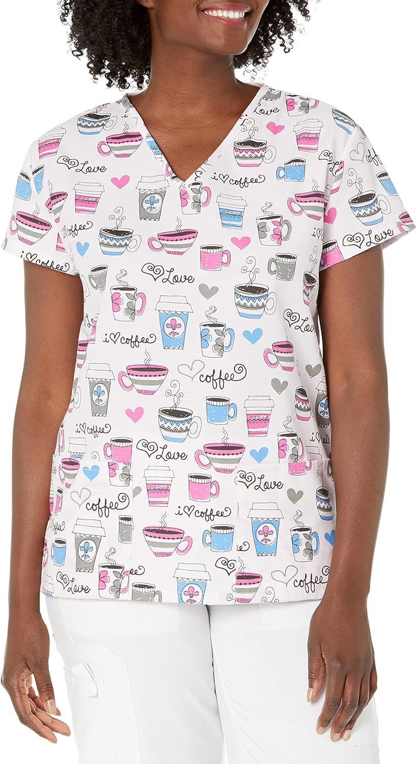 24|7 Comfort Scrubs Women'S 24/7 Comfort V-Neck Scrub Top with Pockets