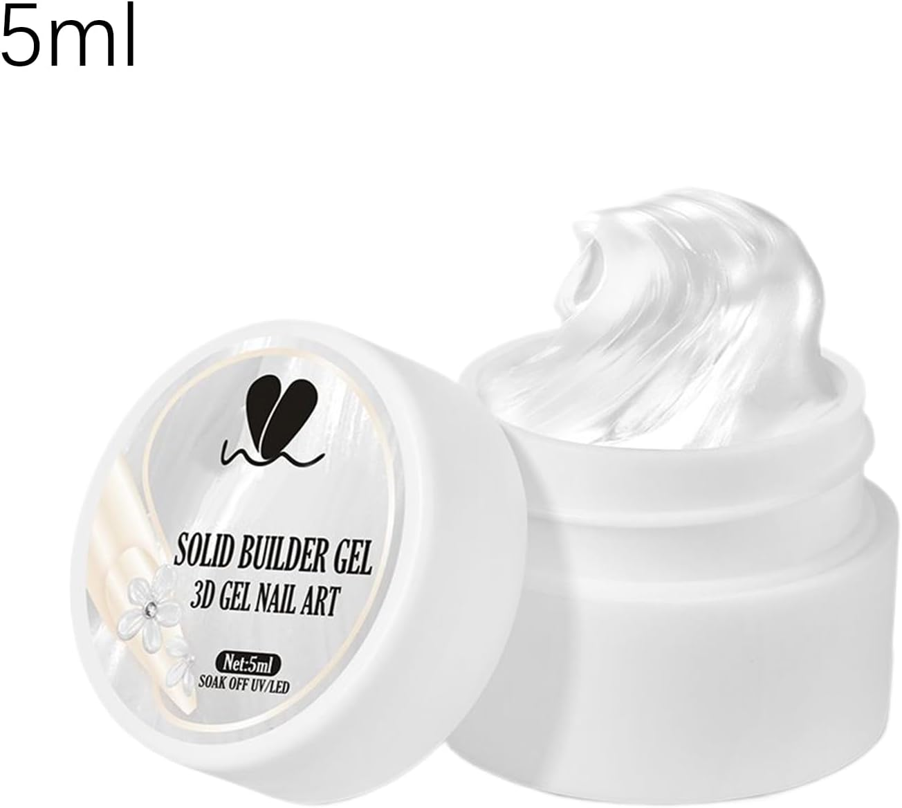 Sculpting Gel for Nails - Solid Builder Nail Gel | 5Ml Non- Sticky Manicure Builder for Molding Carving Extension Design Women Home Salon image number 6