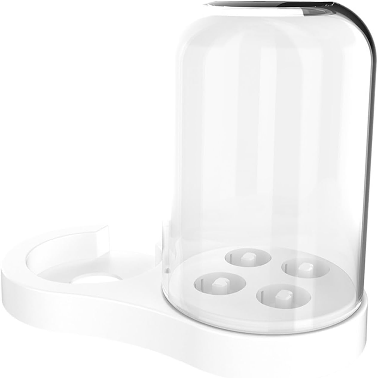 The Toothbrush Holder, Compatible for Oralb IO3 IO4 IO5 IO6 Electric Toothbrush Rack EB17 Brush Head Storage Bracket with Dust Cup(White)