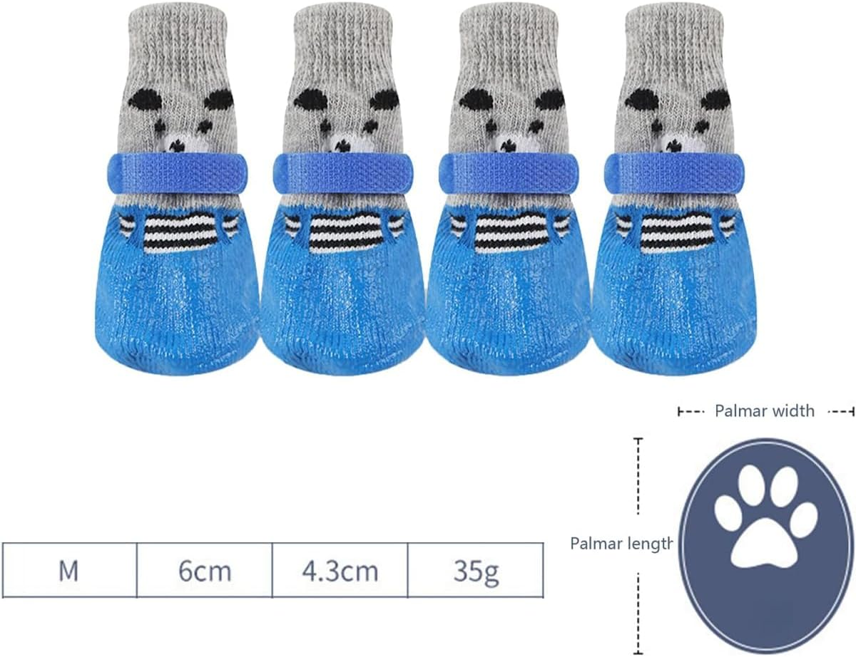 Sarini 4Pcs Waterproof Dog Boots, Paw Protectors, Suitable for Small, Medium and Large Dogs -?;M Size (Recommended 7-12 Pounds) image number 2