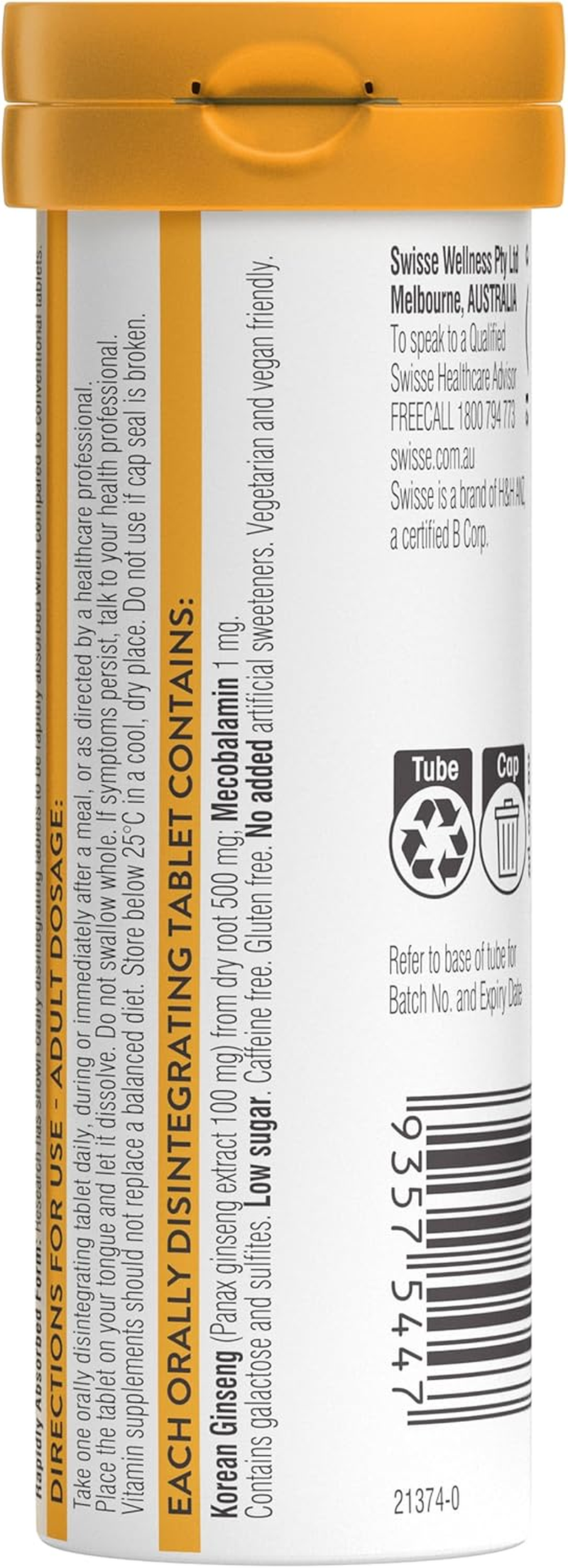 Swisse Ultiboost Energy Boost Smart Melt 30 Tablets image number 3