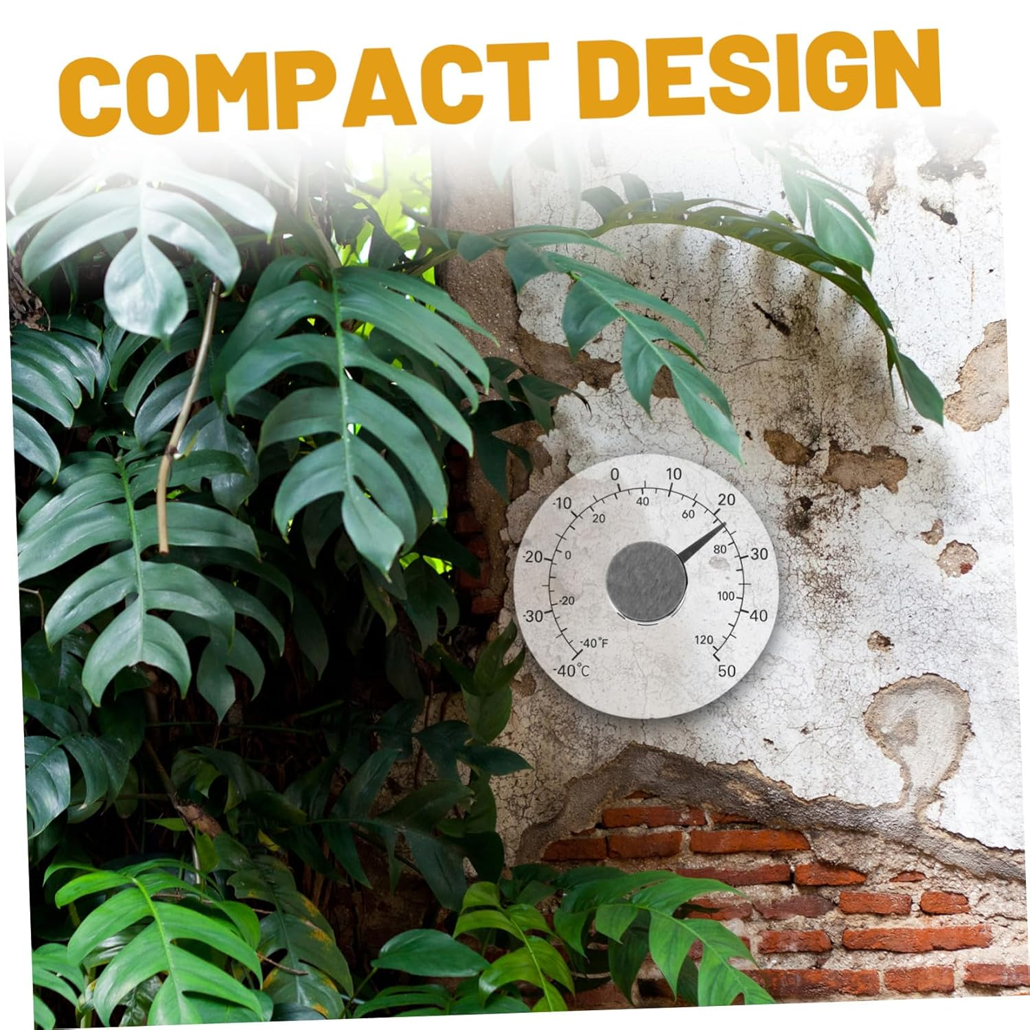 NOLITOY Adhesive Window Thermometer for Indoor Outdoor Use Temperature for Garden Greenhouse Nursery Office Easy-Mount Temperature Gauge