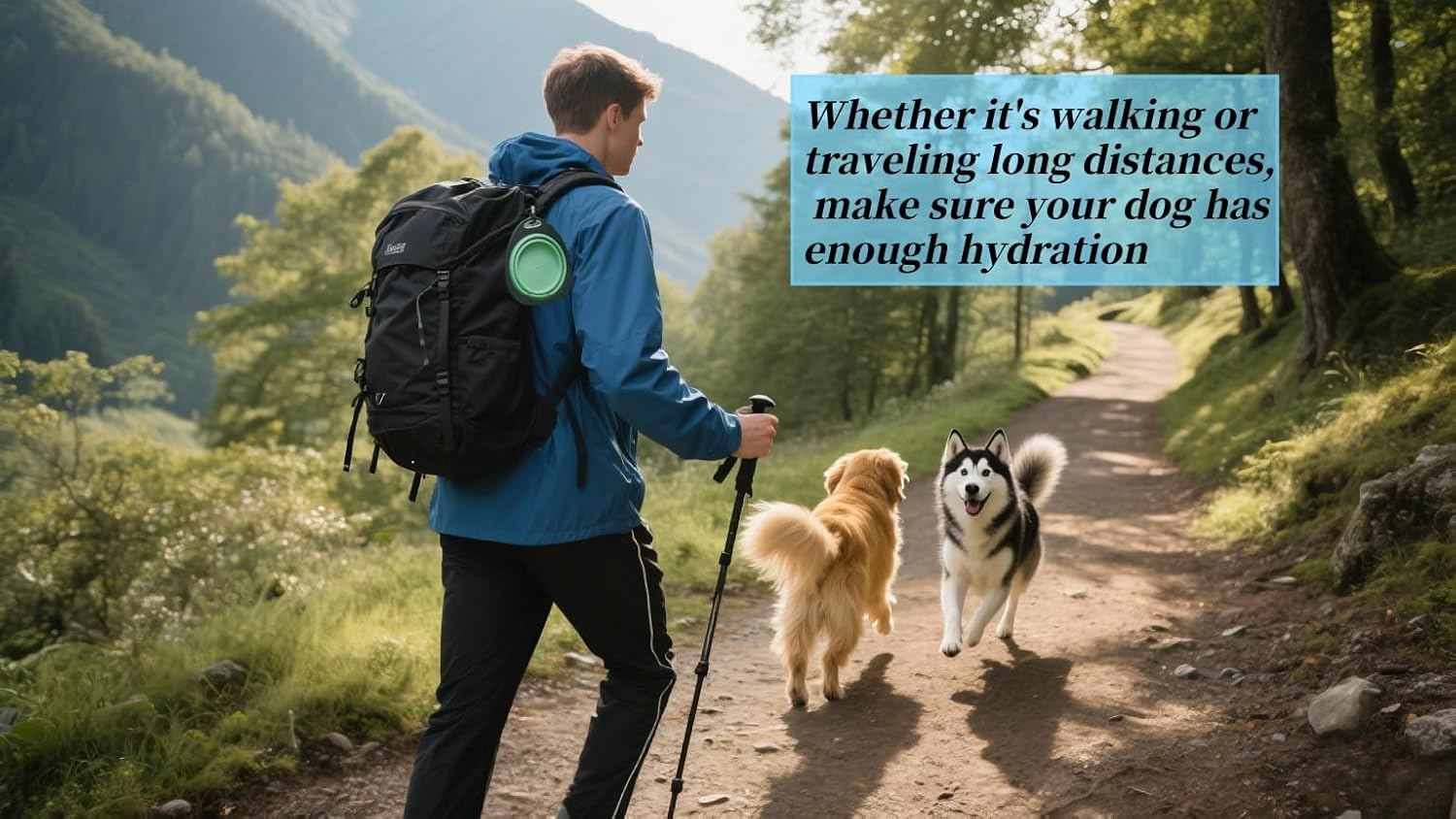 Bryzant Collapsible Pet Bowls 2-Pack Portable Silicone Pet Travel Water Bowl Suitable for Outdoor Travel Hiking Camping Convenient Dog and Cat Feeding Plate with Mountaineering Buckle image number 4