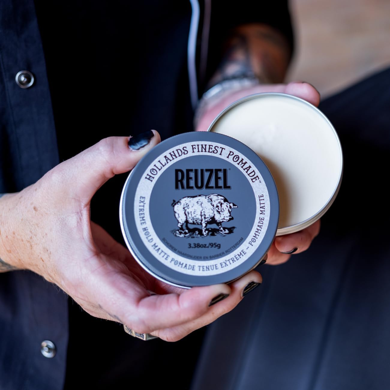 REUZEL Extreme Hold Matte Pomade - Men'S Concentrated Wax Formula with Natural and Organic Hold - a Vegan D image number 1