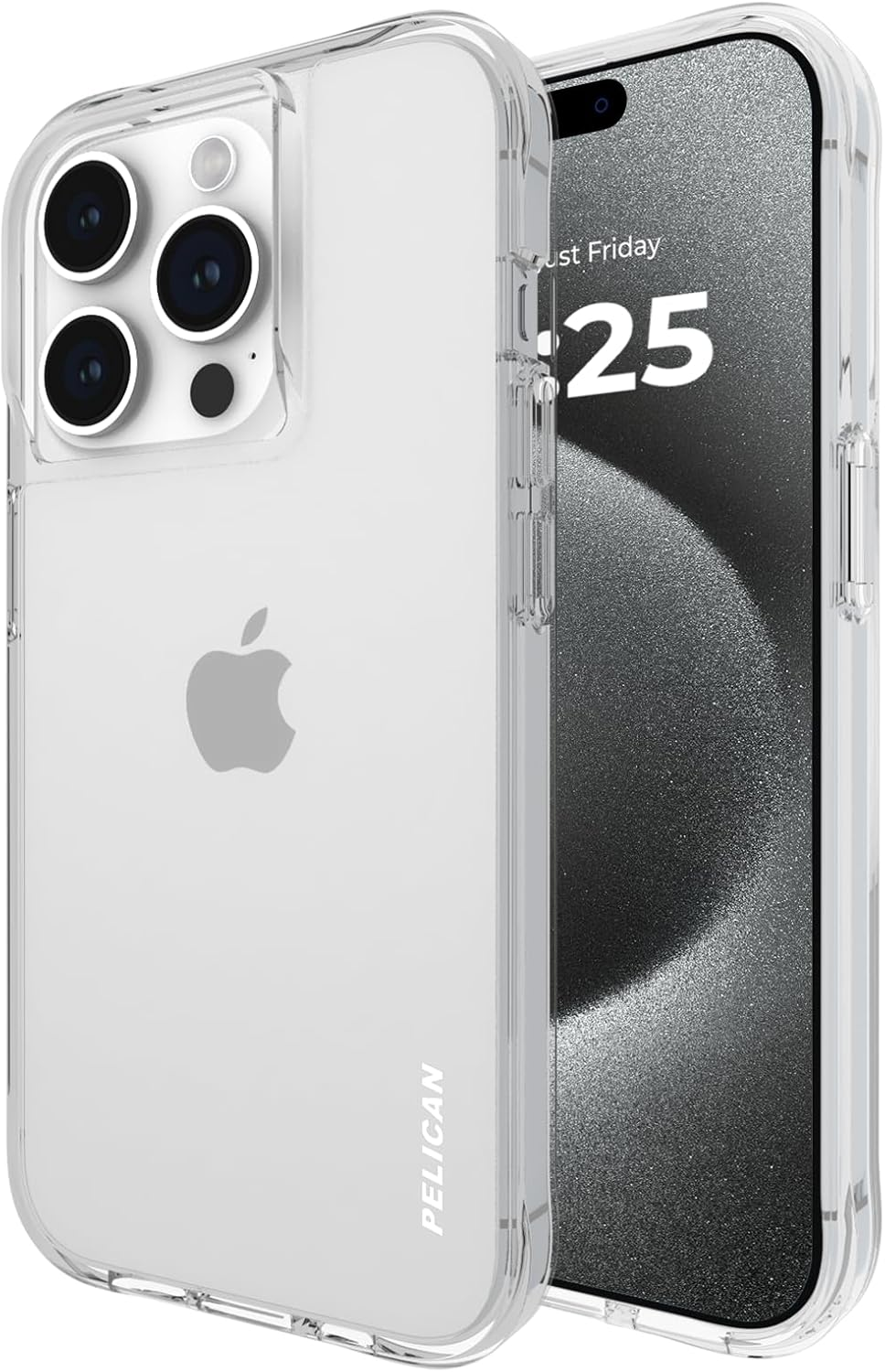 Pelican Ranger Series - Iphone 15 Pro Case 6.1' [Wireless Charging Compatible] Protective Phone Case with Anti-Scratch Tech [12FT Mil-Grade Drop Protection] Slim Rugged Cover for Iphone 15 Pro - Black