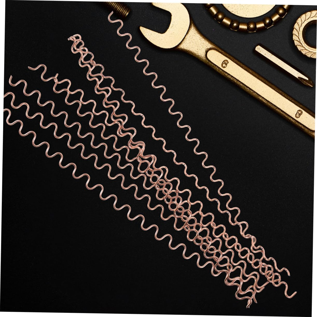 HORIALENCE 50Pcs Dent Puller Kit for Automotive Repair Corrugated Wire Tool for Efficient Car Body Dent Removal Robust Construction for Quick Repairs image number 5