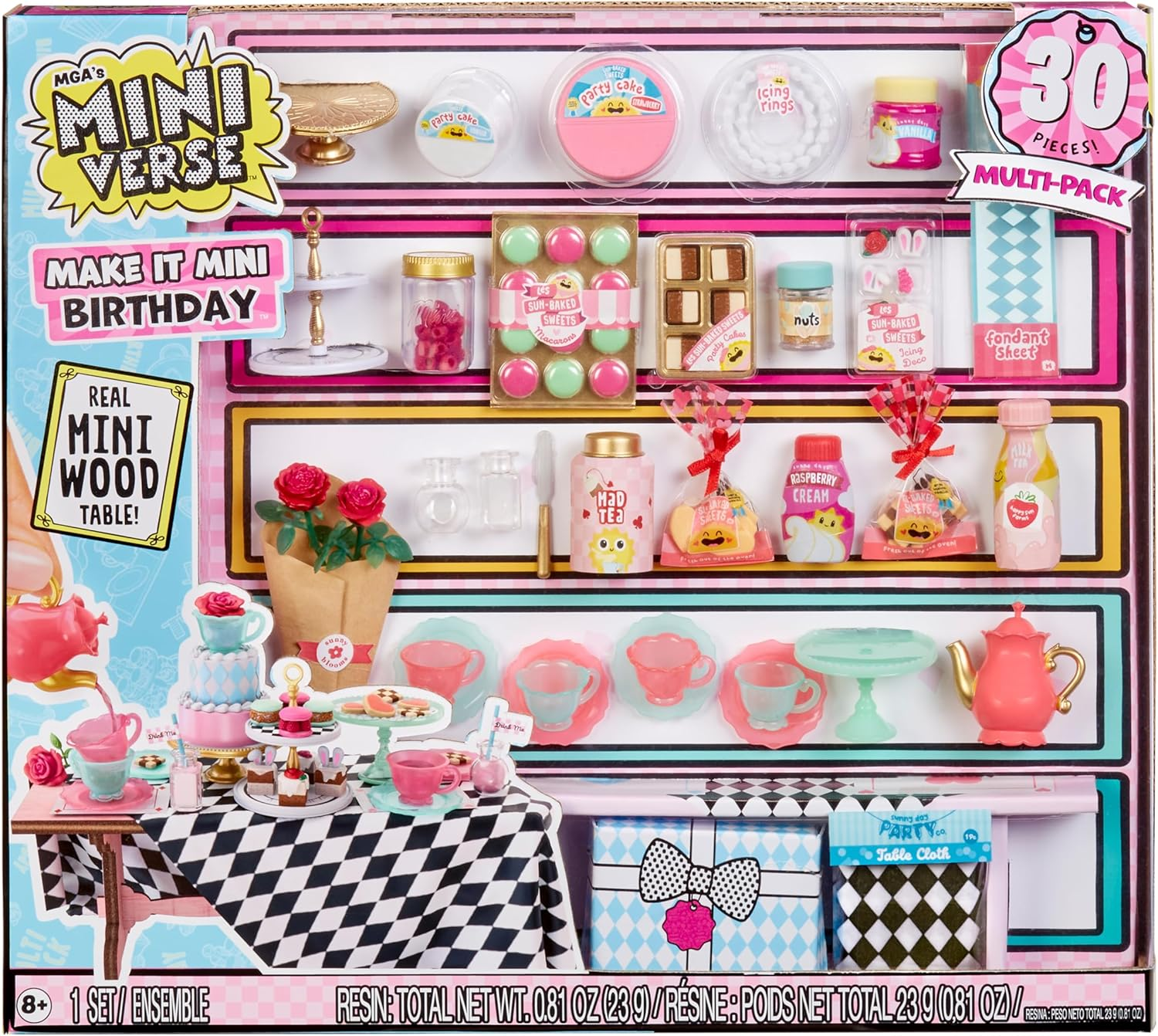 Mga'S Miniverse Make It Mini Birthday Multipack - Mini Collectibles, DIY, Crafts, Resin Play, Replica Items, Novelty, Party Favours, Pinata, for Collectors & Kids Ages 8+, NOT Edible image number 2