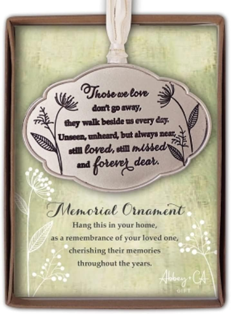Rainbow Bridge Pet Memorial Photo Ornament, Memorial Christmas Ornament for Dogs or Cats, by Abbey & CA Gift