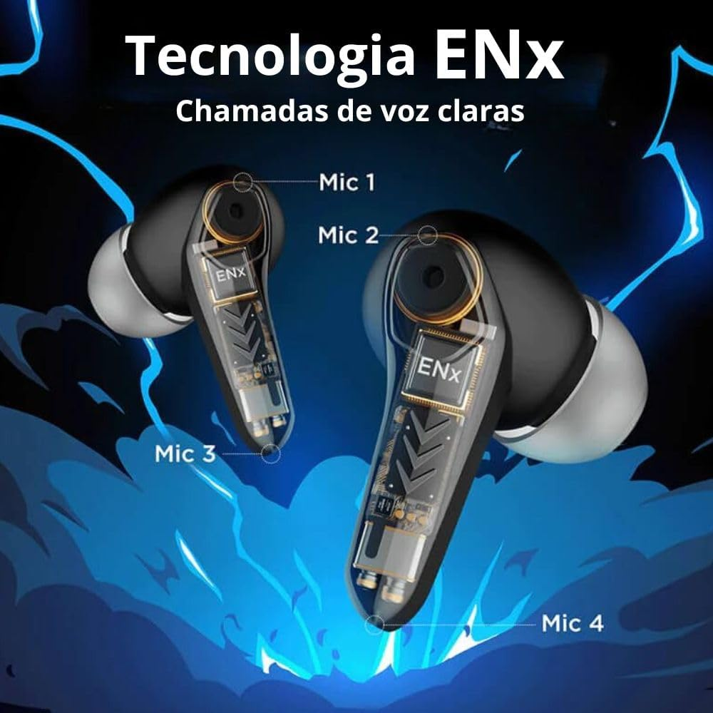 Boat Immortal 131 Wireless Gaming Earbuds with 40 Hours Playtime, Clear Calling with Enx&trade;, Low Latency, RGB Lights(Black Sabre) image number 2