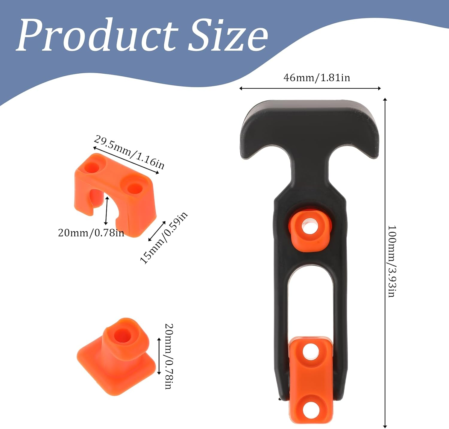 2Pcs Cooler Latch Replacements T-Handle Latch Rubber Draw Latch for Tool Box, Cooler, Golf Cart or Engineering Machine Hood image number 1