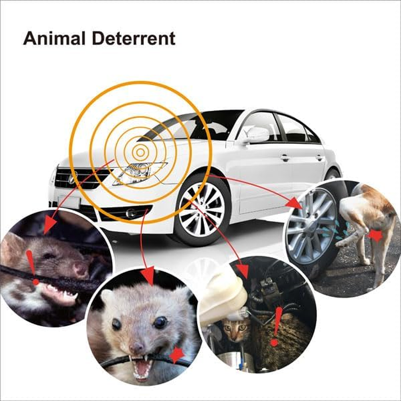 Digimax Outdoor Car Engine Rodent Repeller Ultrasonic Pest Control Weather Heat Resistant Mice Rat RV Trucks Tractors Vehicle Van SUV under the Hood Mouse Squirrels Cats Deterrent Rat&oacute;n Rata image number 2