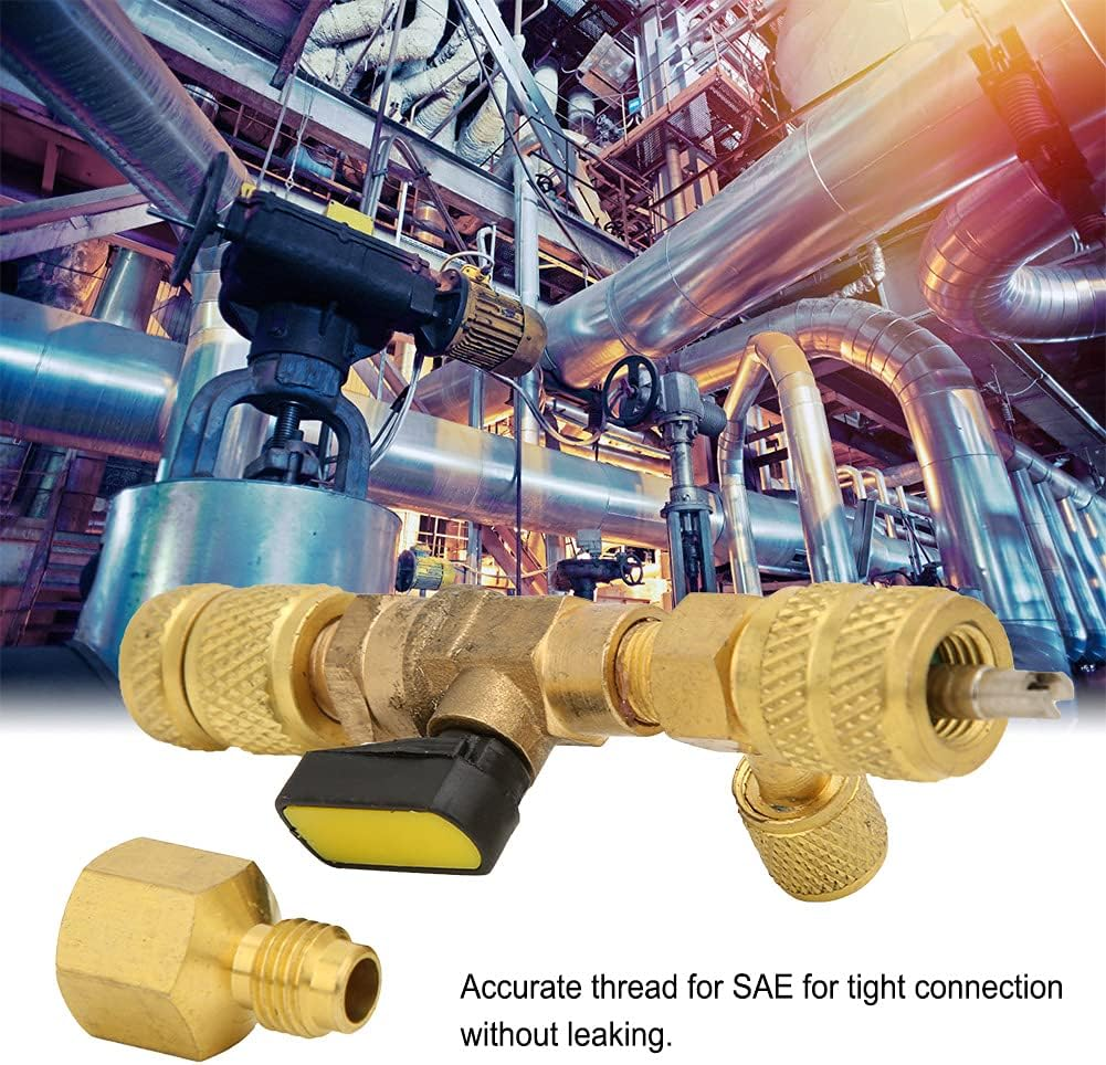 Valve Core Removal Tool, 1/4" SAE Valve Core HVAC Tools, Fit for R22 R12 R410A Refrigerant Fast and Easy Replacement image number 3