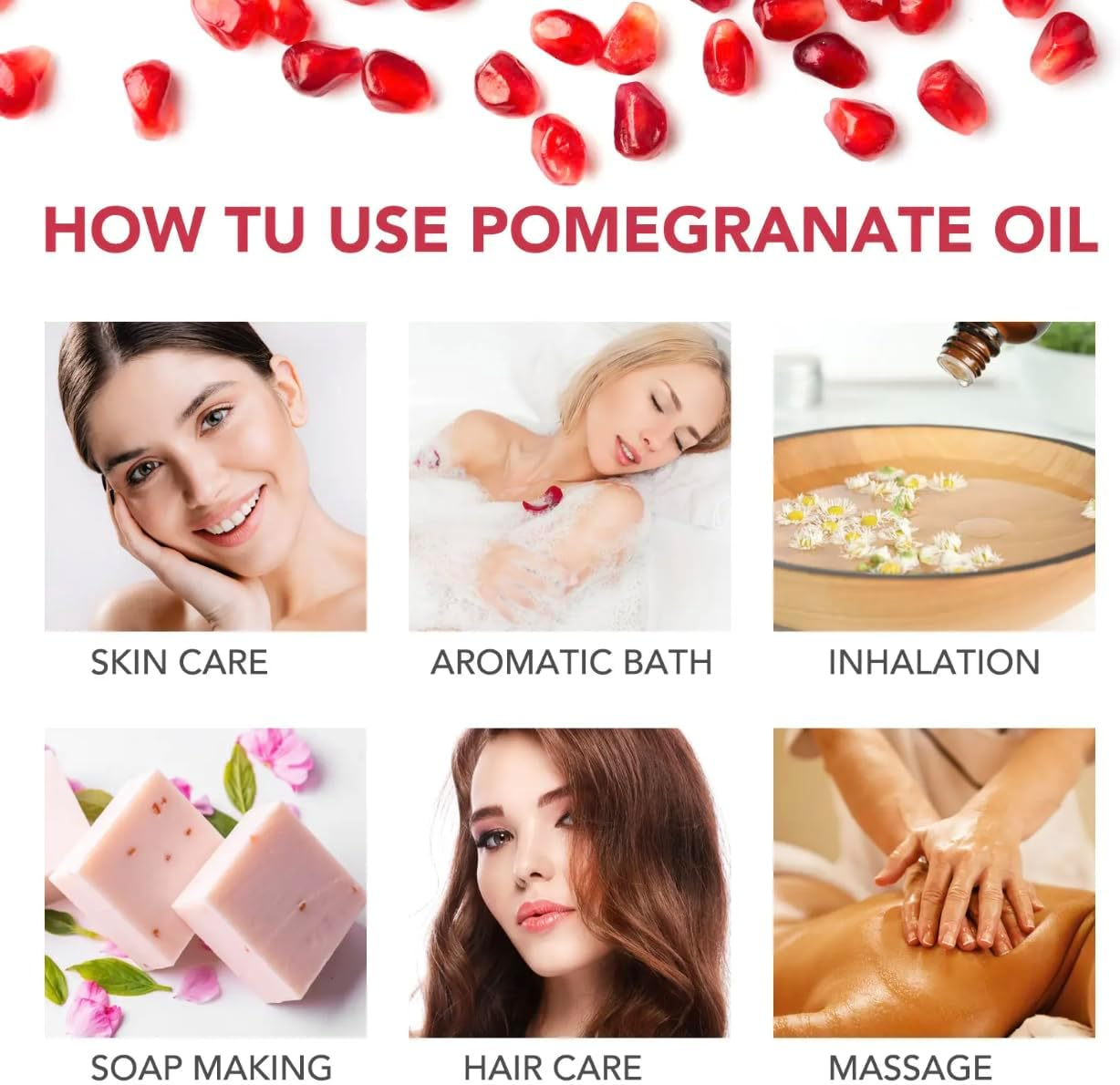 Pomegranate Seed Oil &ndash; Cold Pressed & Natural | Plant-Based Skincare & Scalp Moisturizer | Lightweight Botanical Oil for Hair & Skin &ndash; 60Ml