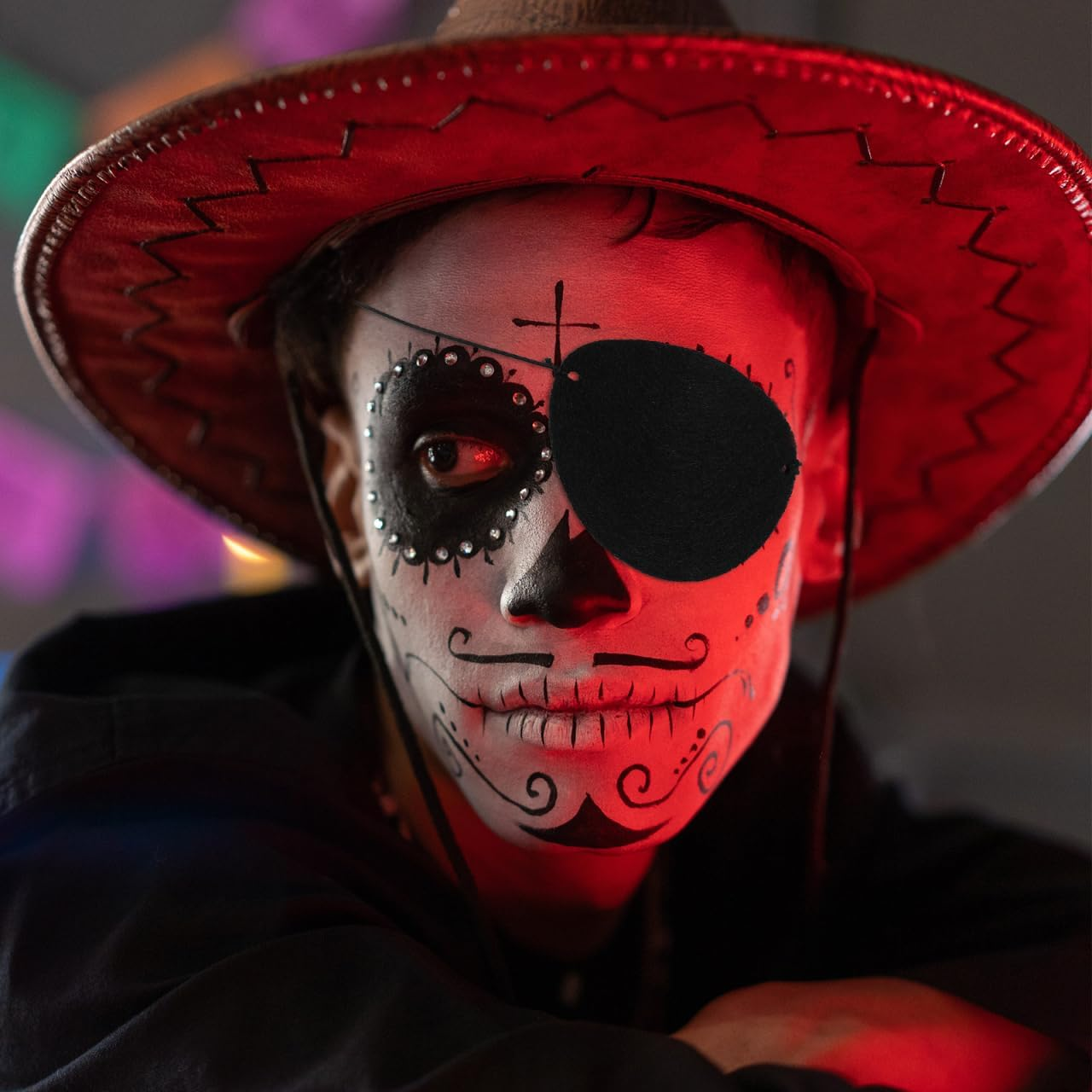 Baluue 14Pcs Pirate Eye Patch for Boy Girl Adorable Single Eye Patches for Halloween Costume Soft Felt Material for Comfortable Wear Fun Party Props for Boys and Girls image number 1