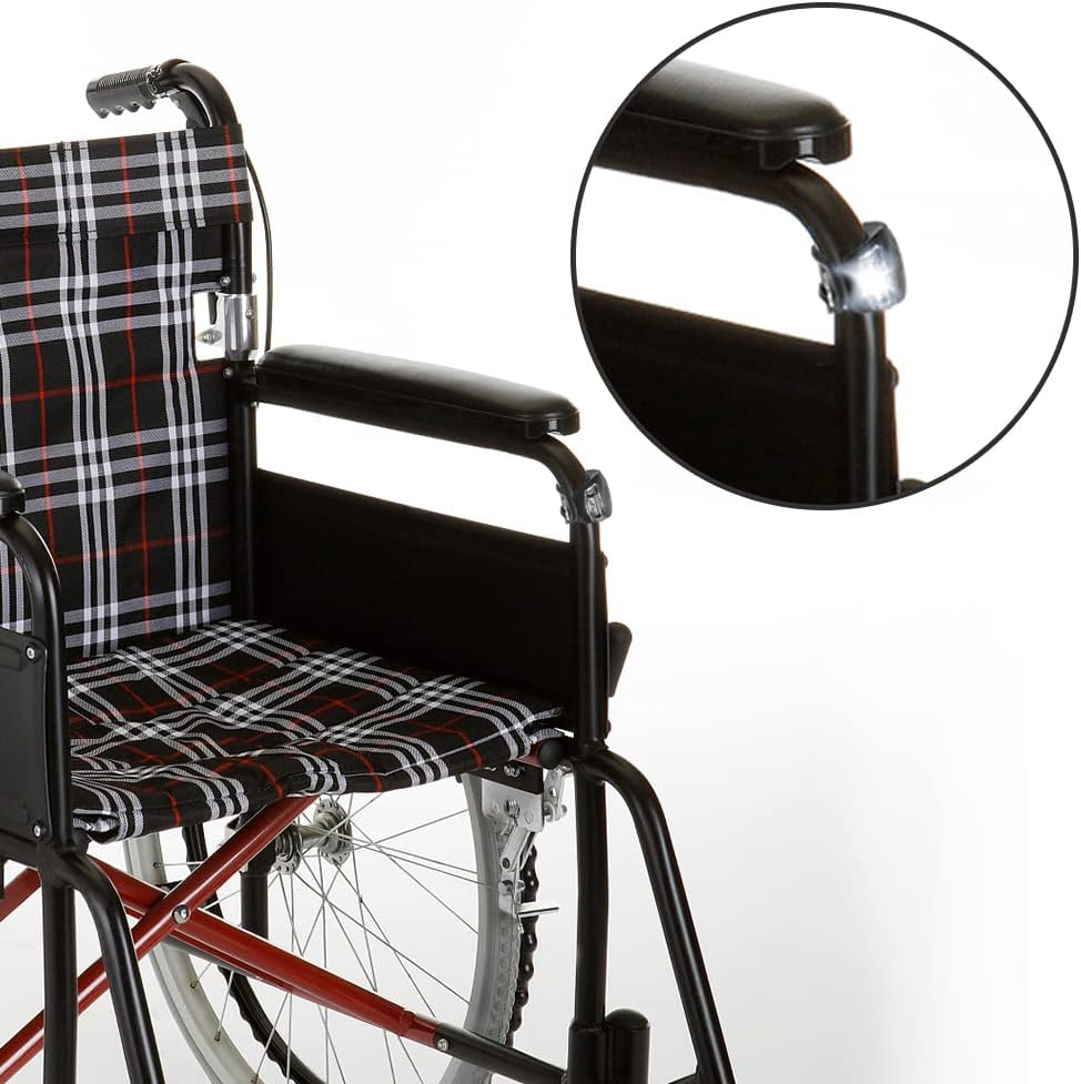 Walker Clip-On Mobility Light, Wheelchair LED Flashlight with 3 Modes for Crutches, Canes, Rollators, Prevent Falls during Dark, 2 PCS image number 5