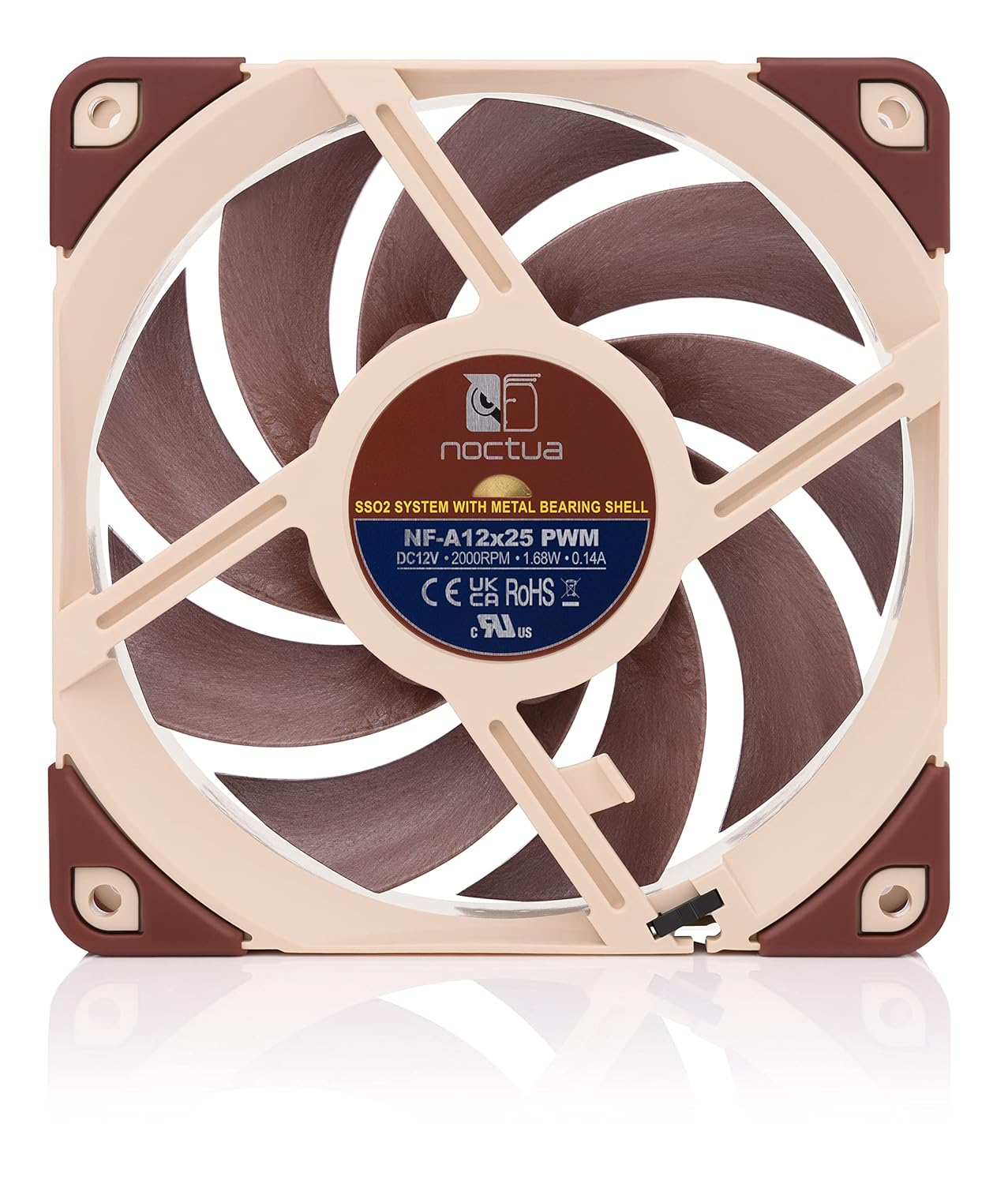 Noctua Nf-A12X25 PWM, Premium Quiet Fan, 4-Pin (120Mm, Brown) image number 6