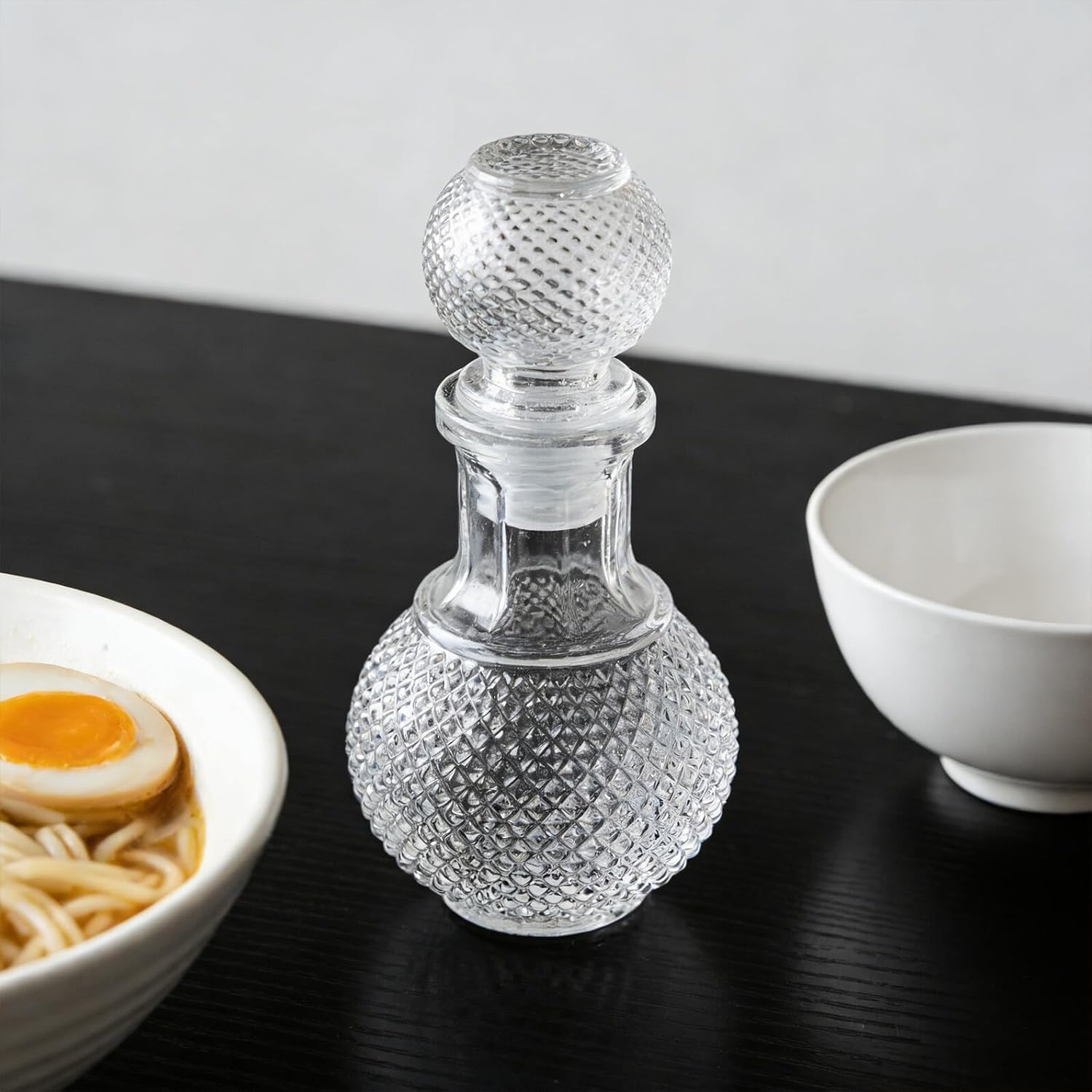 COHEALI Creative Thickened Glass Wine Decanter Bottle 250Ml Earth Shape Liquor Dispenser for Home Bar and Cocktail Serving image number 1