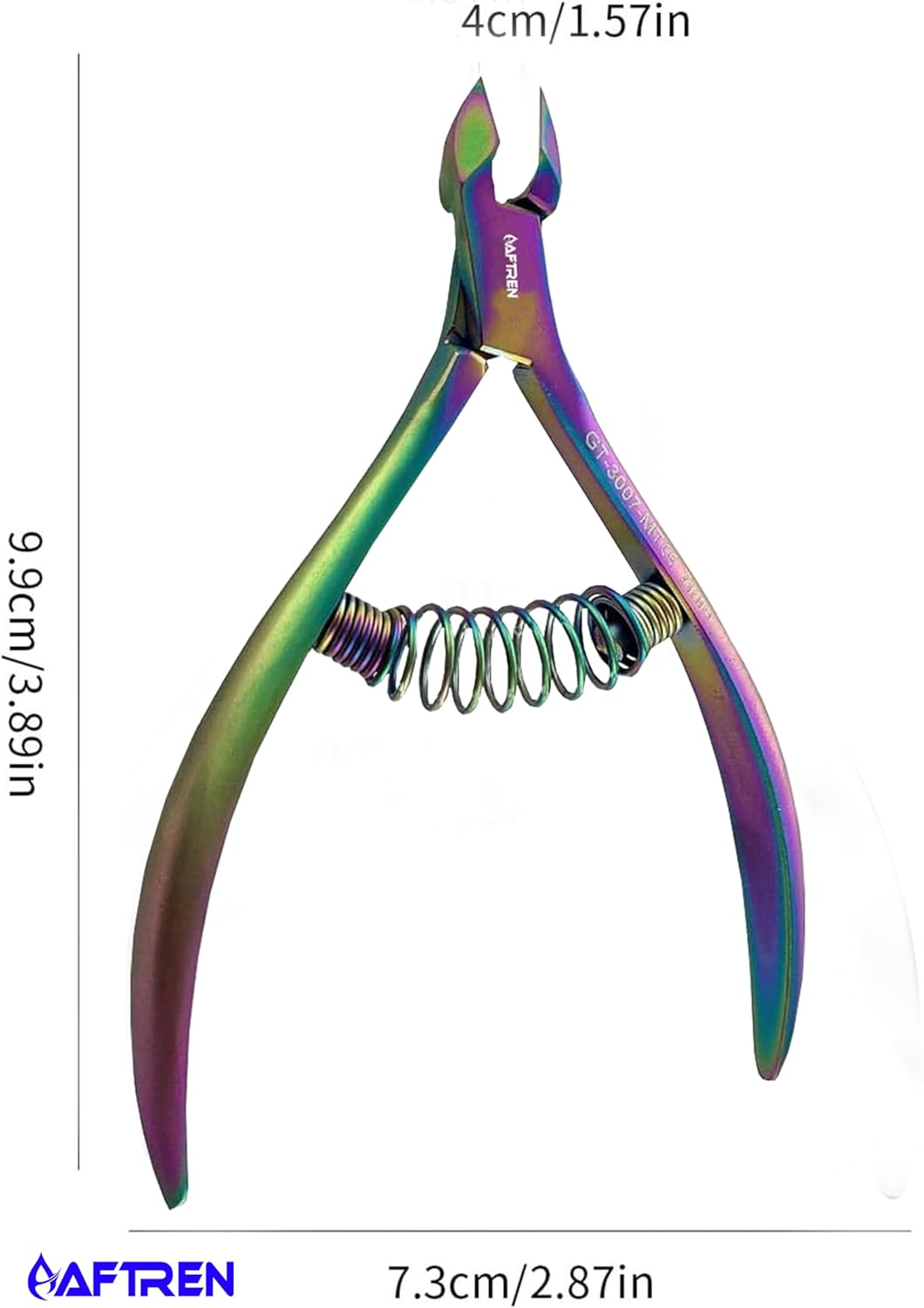 AFTREN Professional Cuticle Nipper 3/4 Jaw Extremely Sharp Cuticle Nippers Spring Scissors Stainless Steel Nail Clippers Pedicure Nail Tool Multi-Purpose Pliers image number 1