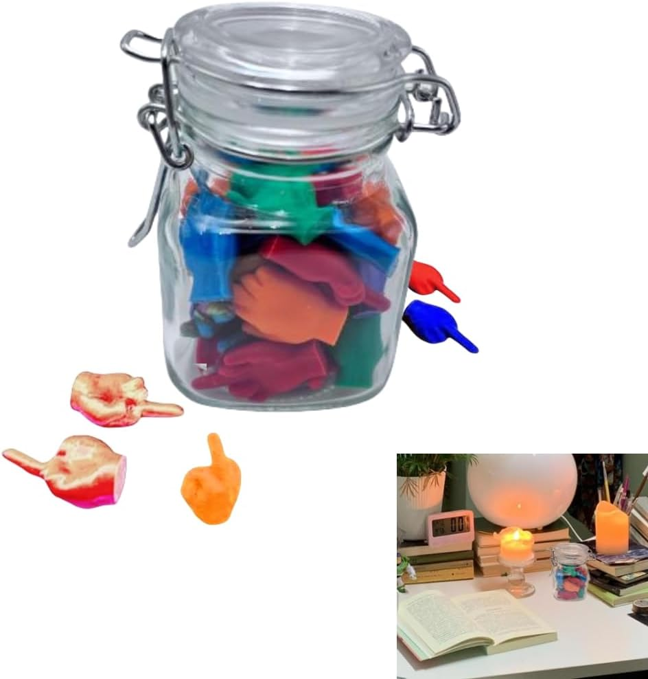 Decorative Middle Finger Jar, Funny Gag Gift, Birthday and Holiday Decor, Novelty Present image number 3