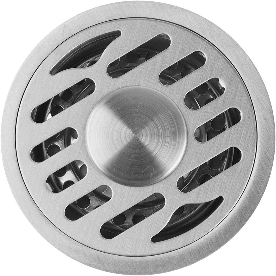 Floor Drain Stainless Steel Bathroom Floor Drain round Waste Drainer Drainage Grate (#01) image number 1