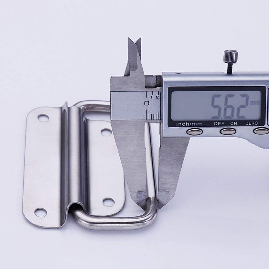 Folding Handles, Stainless Steel Box Handle, Foldable Carry Handles, Box Handle, Hardware Boxes Handle, Silver Handles, Tool Box, Door Puller, Folding Handle for Boxes, Handles for Toolbox, Door, Tool image number 5