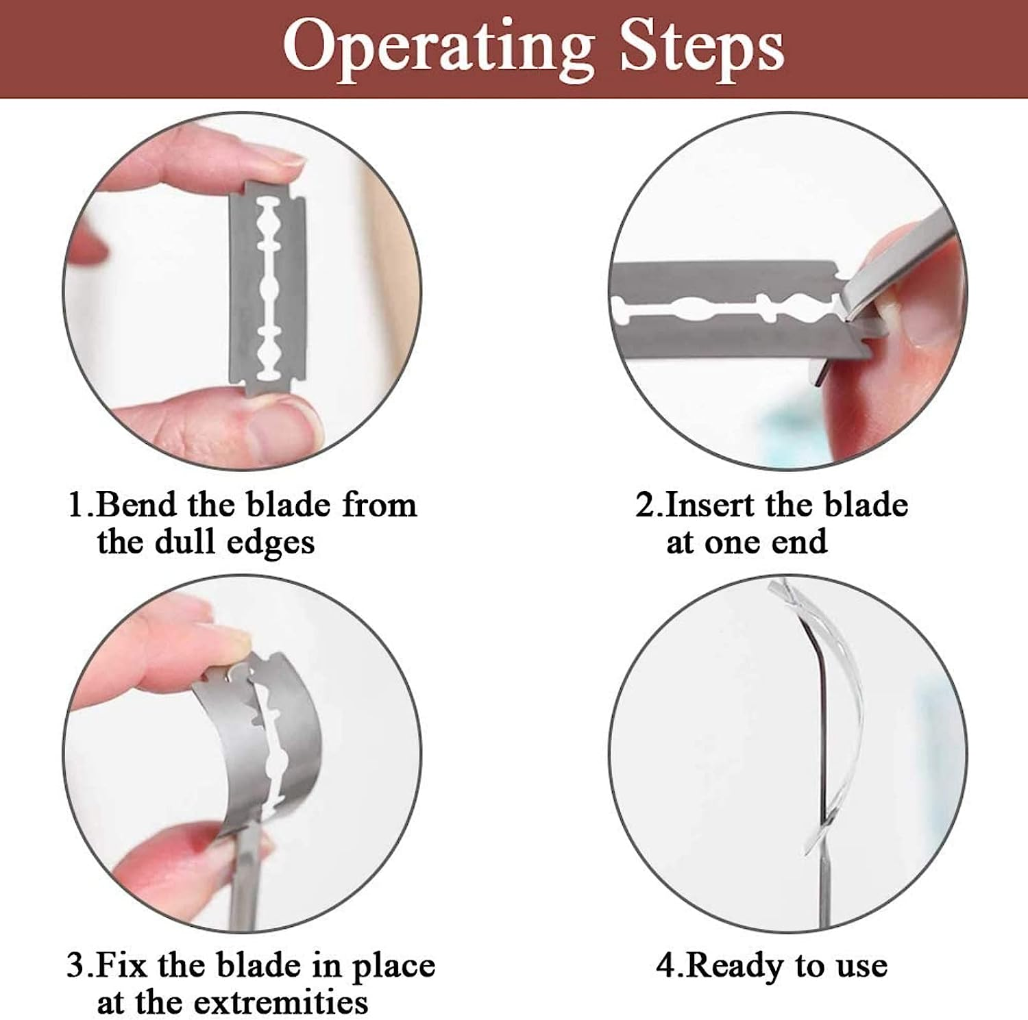 MIZOXY Danish Dough Whisk and Bread Lame Set - Stainless Steel Bread Flour Mixer with Bread Scoring Tool - Includes 5 Razor Sharp Blades and Leather Cover - Ideal for Baking Bread, Cake, and Pastry image number 5